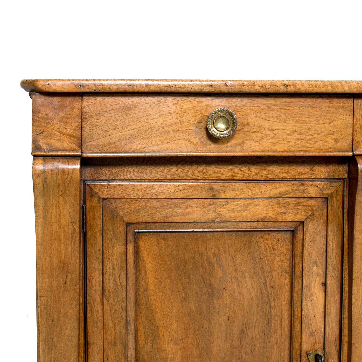 Rare 19th Century French Restauration Period Walnut Kitchen Island or Buffet