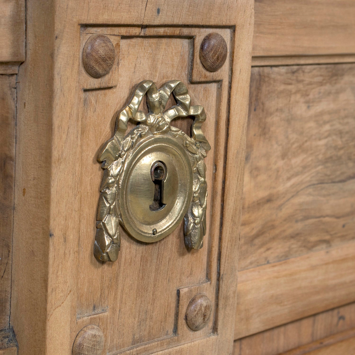 18th Century French Louis XVI Period Bleached Walnut and Burl Walnut Three-Drawer Commode