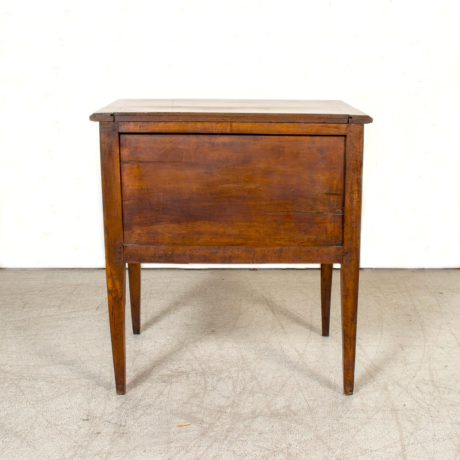 19th Century French Louis XVI Style Petite Walnut and Oak Commode or Night Stand