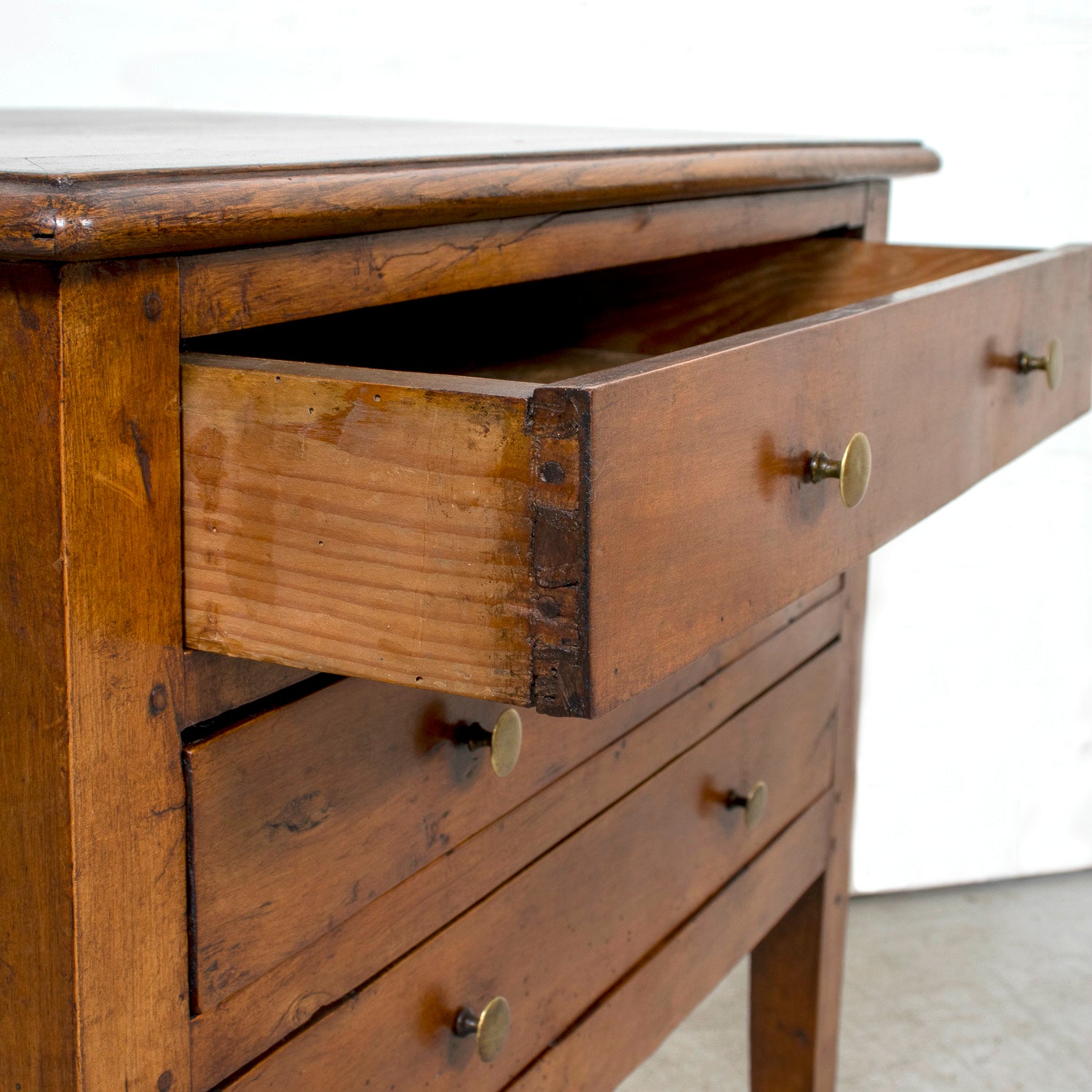 19th Century French Louis XVI Style Petite Walnut and Oak Commode or Night Stand