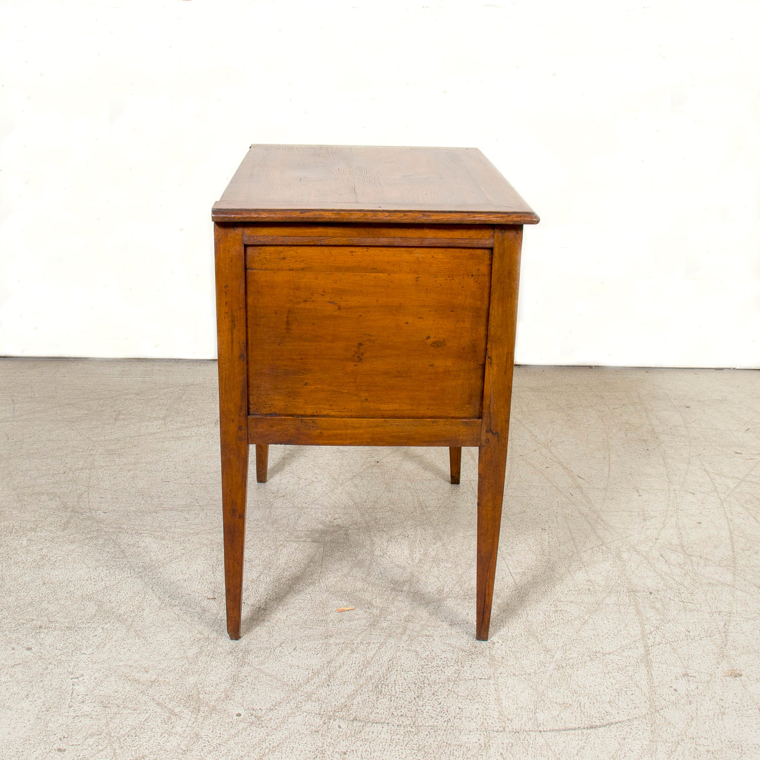 19th Century French Louis XVI Style Petite Walnut and Oak Commode or Night Stand