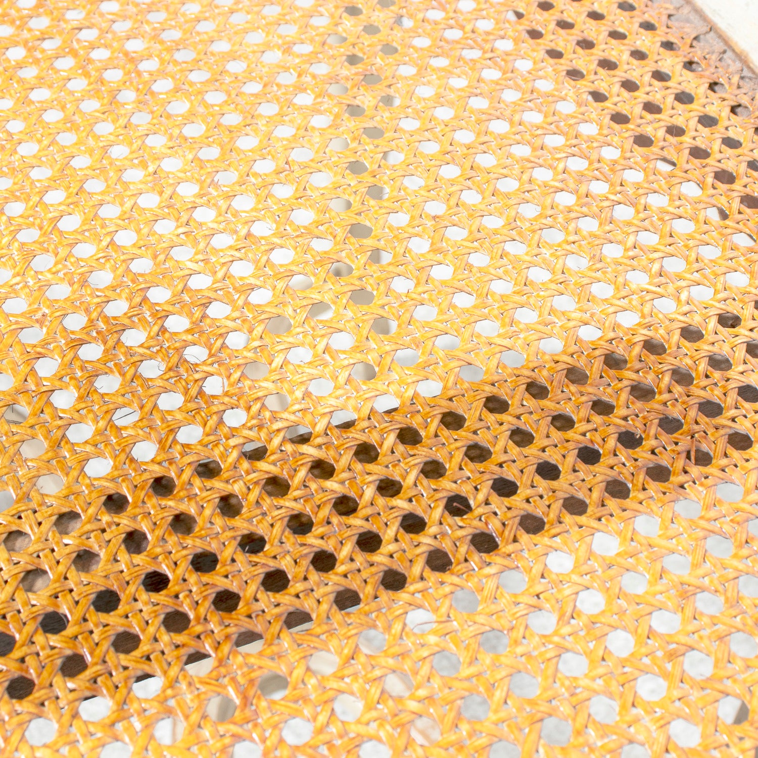 19th Century French Louis XV Style Painted and Parcel Gilt Cane Bench