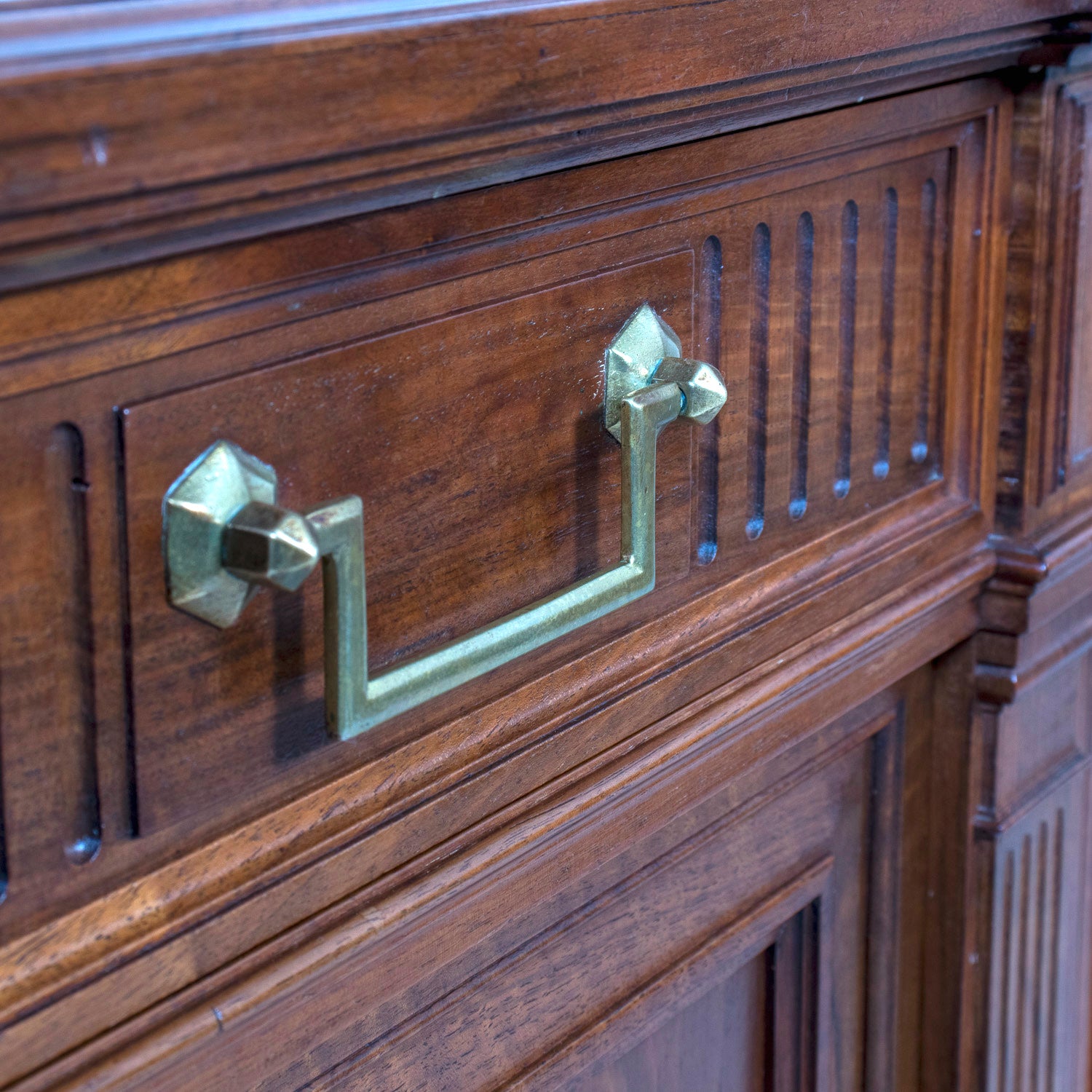 Early 20th Century French Directoire Style Walnut Enfilade Buffet