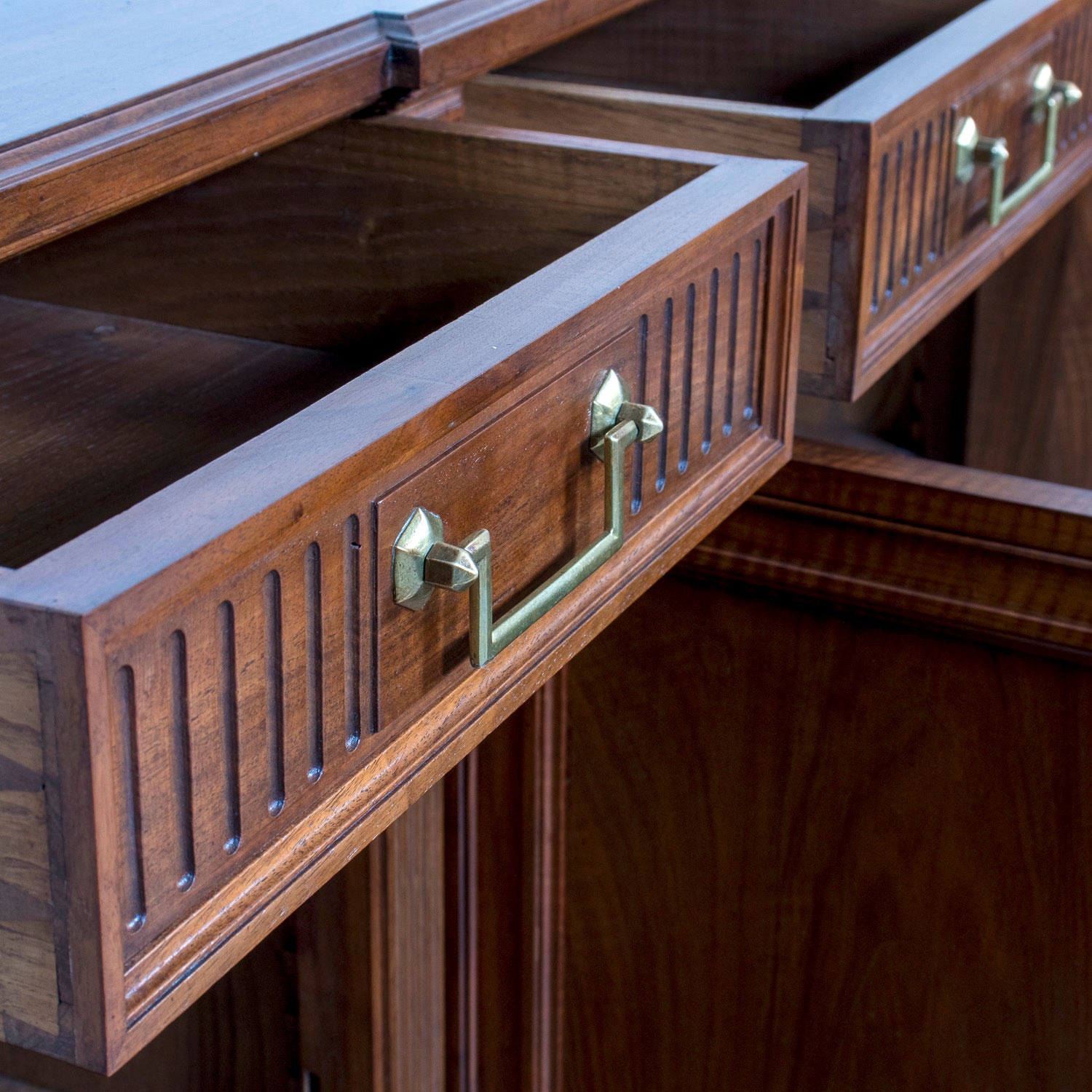 Early 20th Century French Directoire Style Walnut Enfilade Buffet