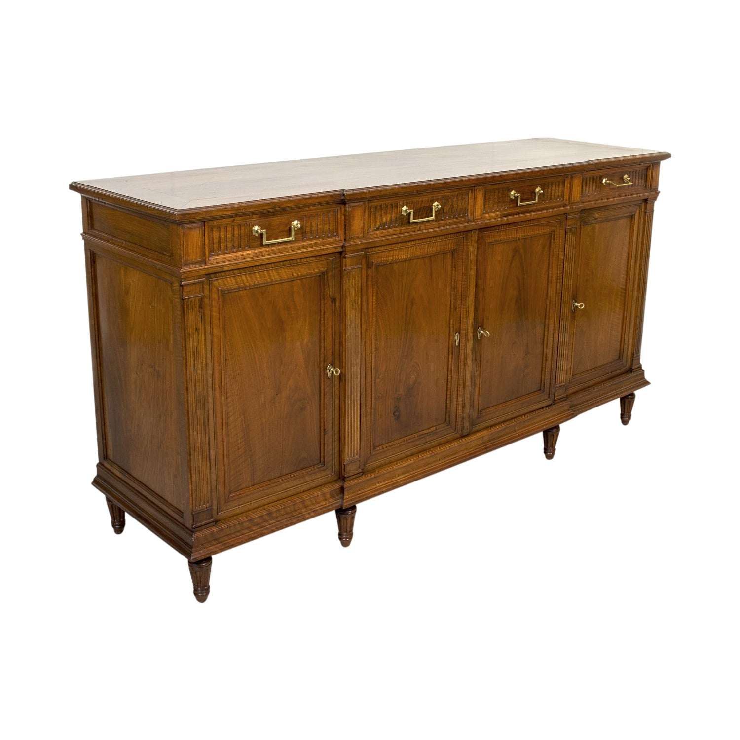 Early 20th Century French Directoire Style Walnut Enfilade Buffet