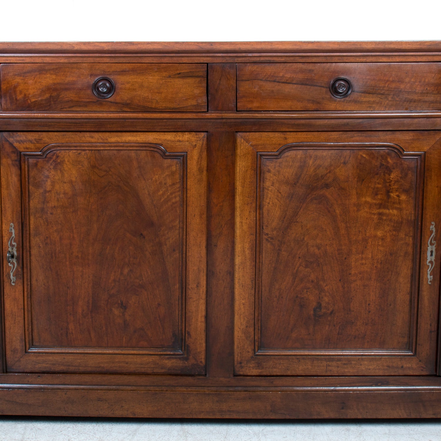 Large 19th Century French Louis Philippe Period Walnut Enfilade Buffet