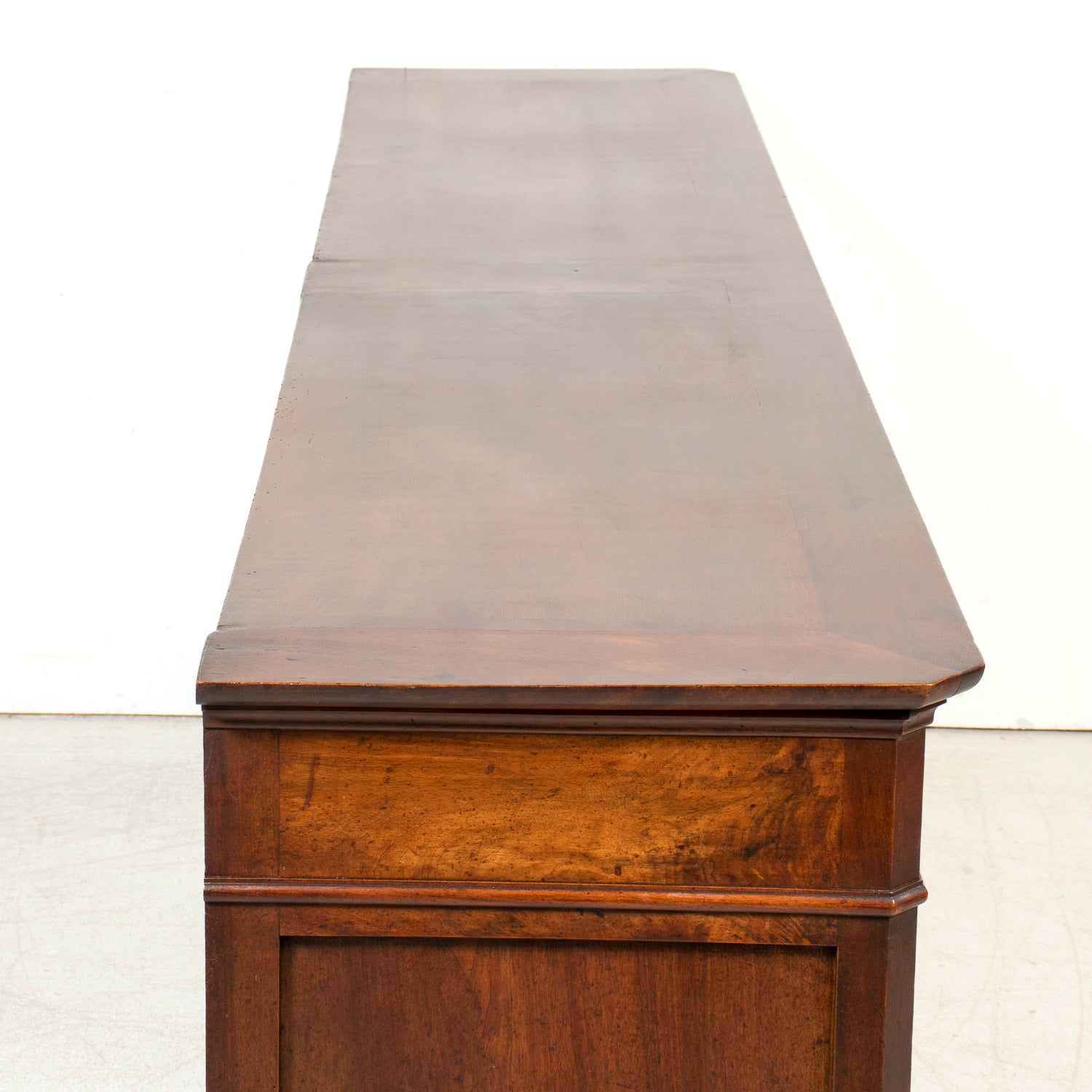 Large 19th Century French Louis Philippe Period Walnut Enfilade Buffet