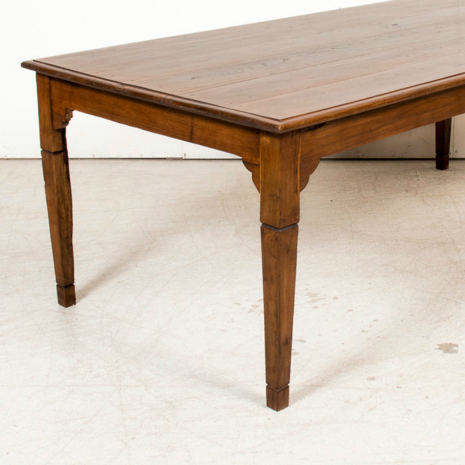 19th Century French Louis XVI Style Chestnut Farm Table from Normandy