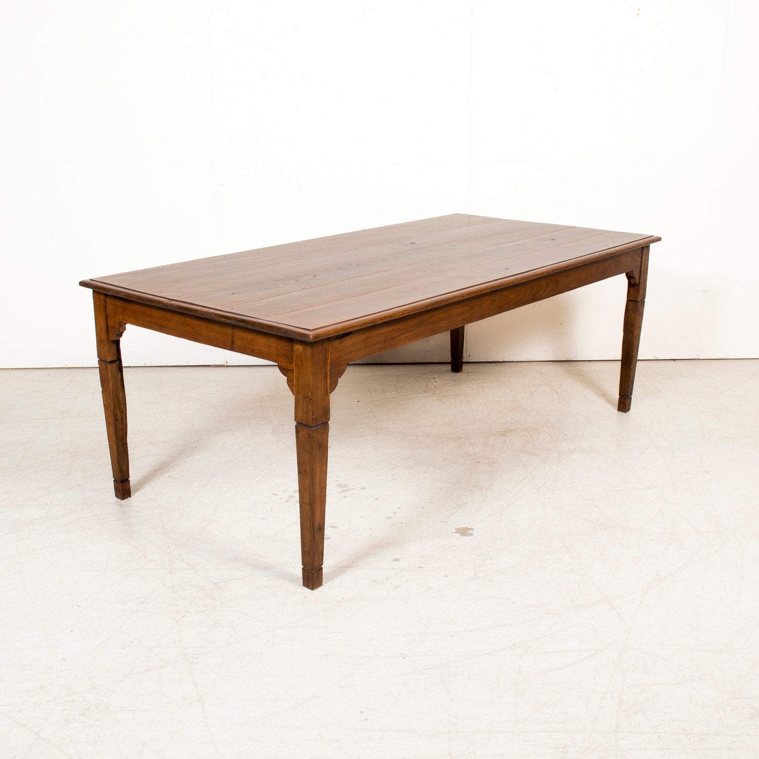 19th Century French Louis XVI Style Chestnut Farm Table from Normandy