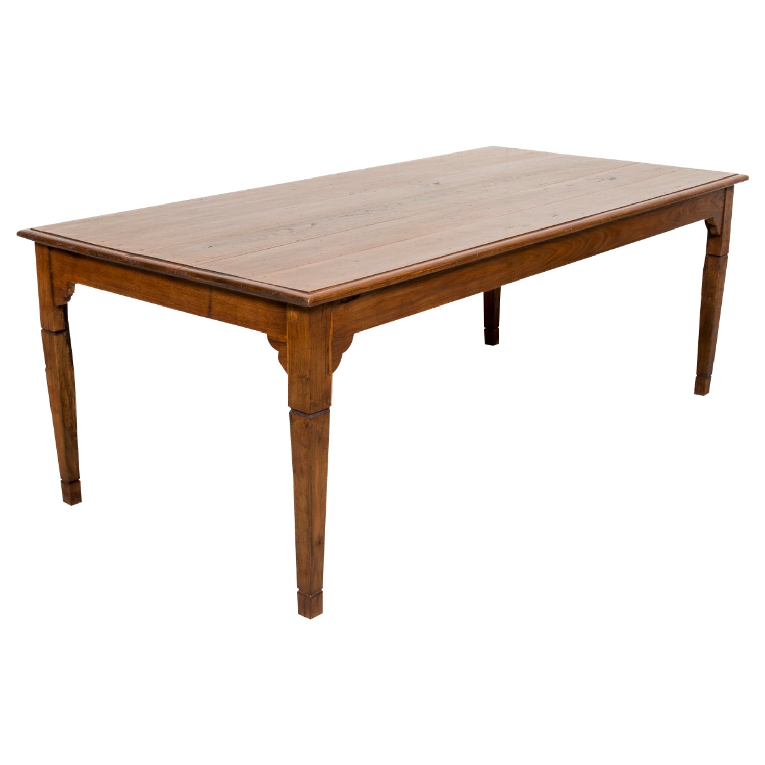 19th Century French Louis XVI Style Chestnut Farm Table from Normandy