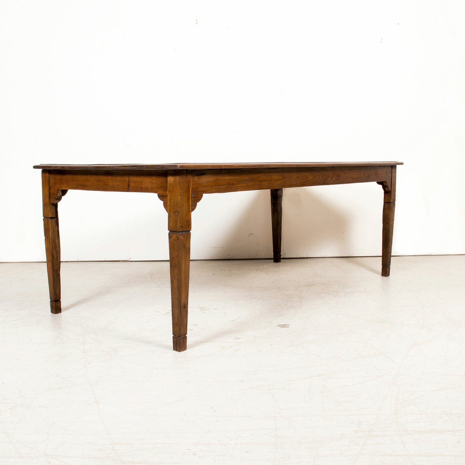 19th Century French Louis XVI Style Chestnut Farm Table from Normandy