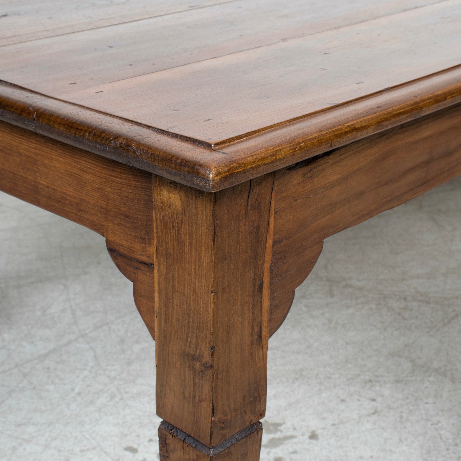 19th Century French Louis XVI Style Chestnut Farm Table from Normandy