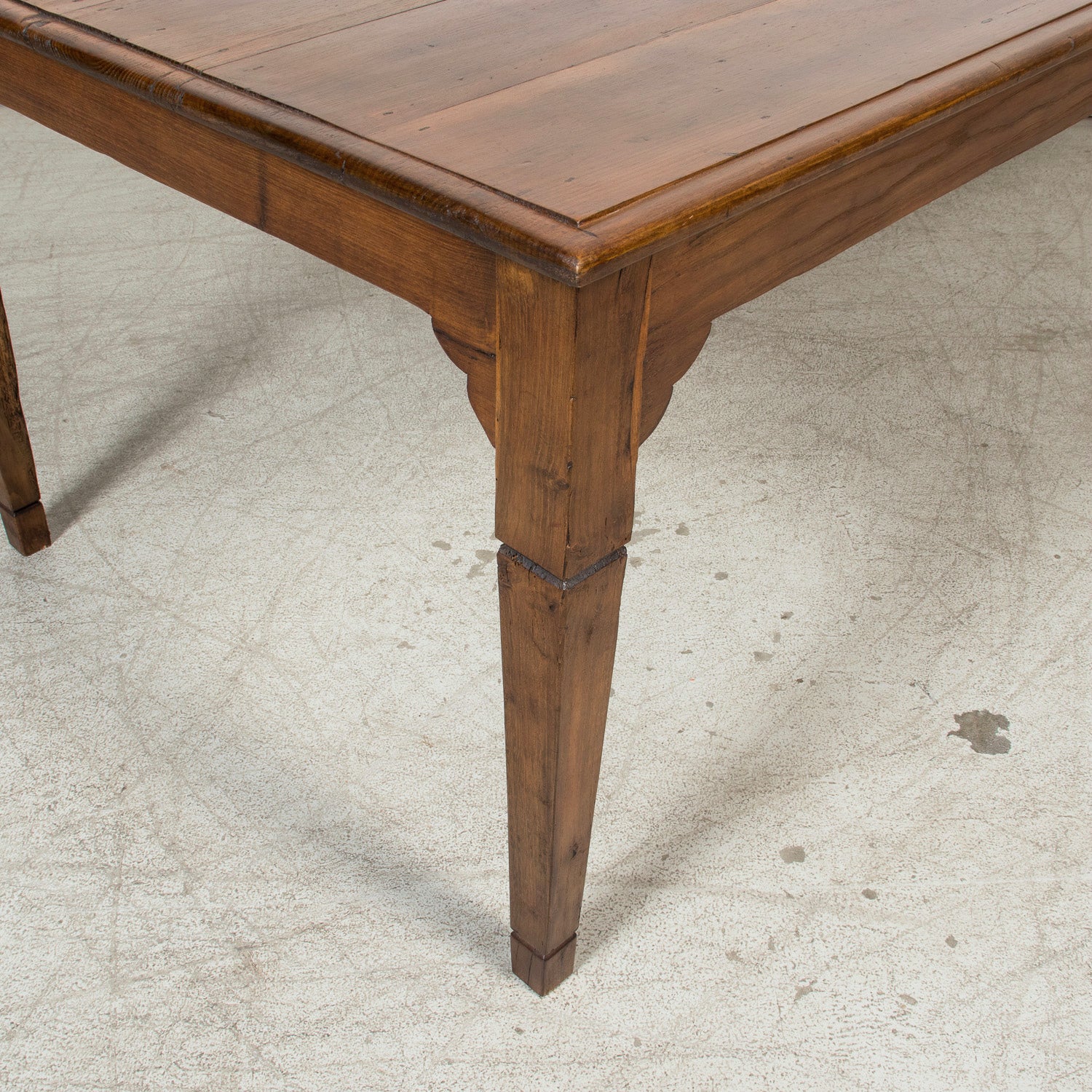 19th Century French Louis XVI Style Chestnut Farm Table from Normandy