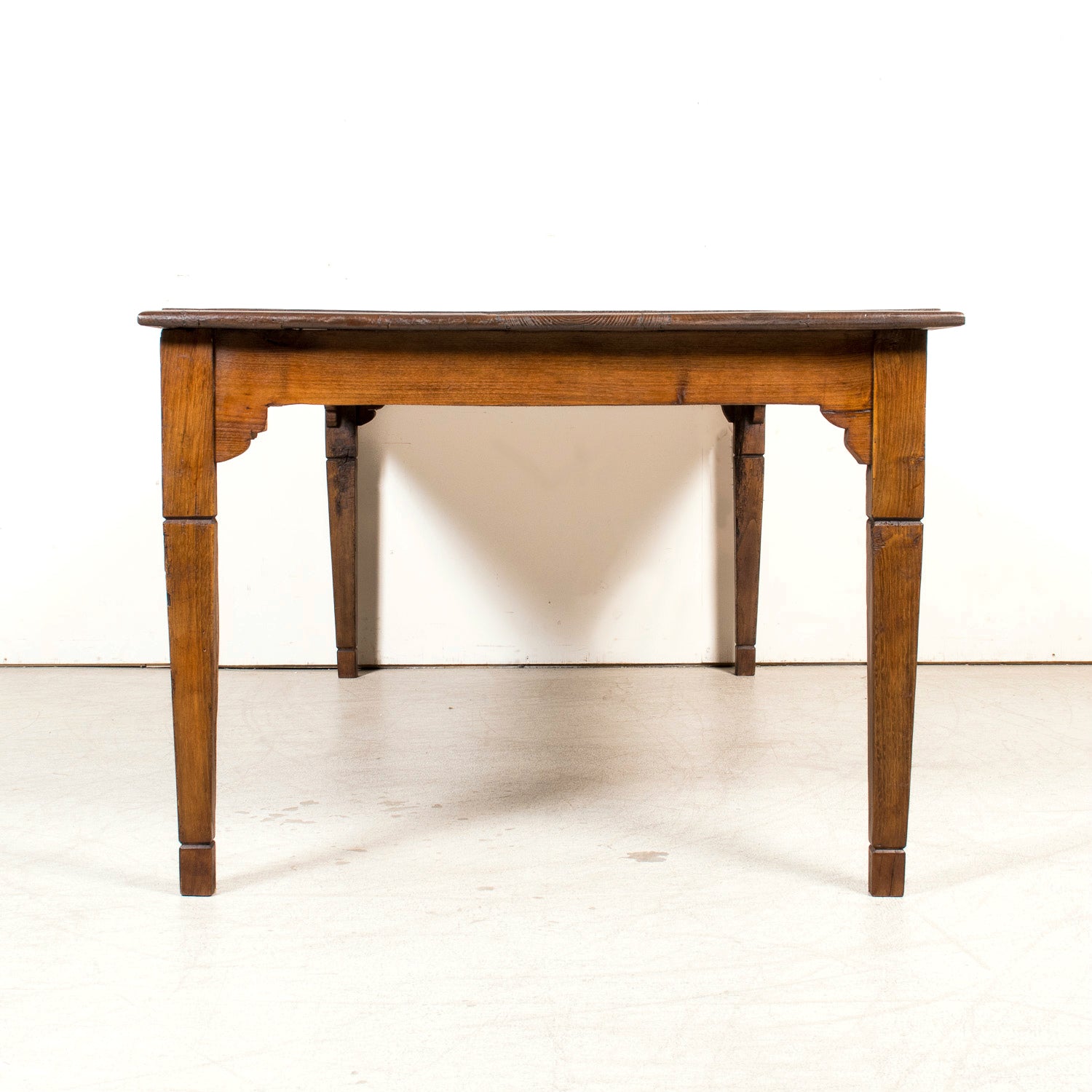 19th Century French Louis XVI Style Chestnut Farm Table from Normandy