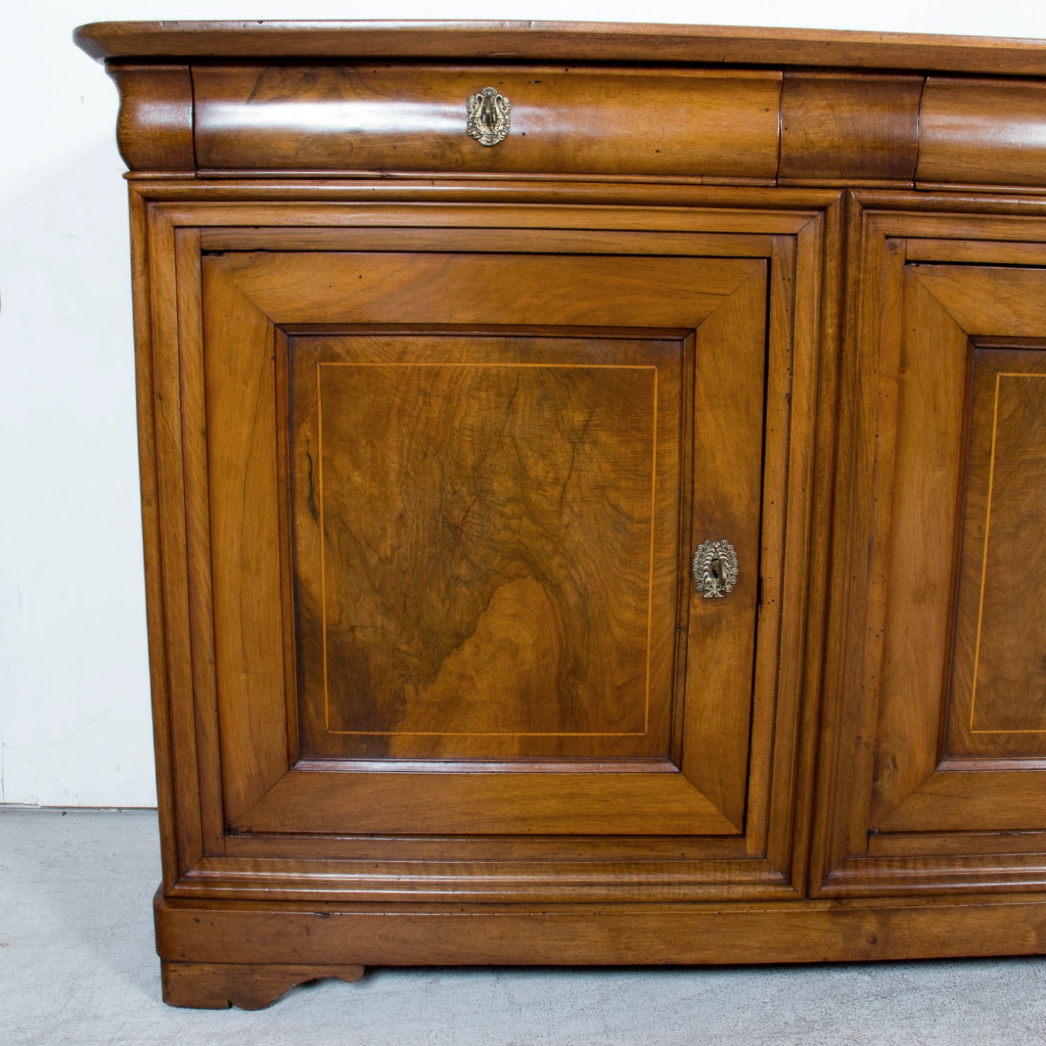 Grand 19th Century French Louis Philippe Period Cherrywood Lyonnaise Enfilade Buffet