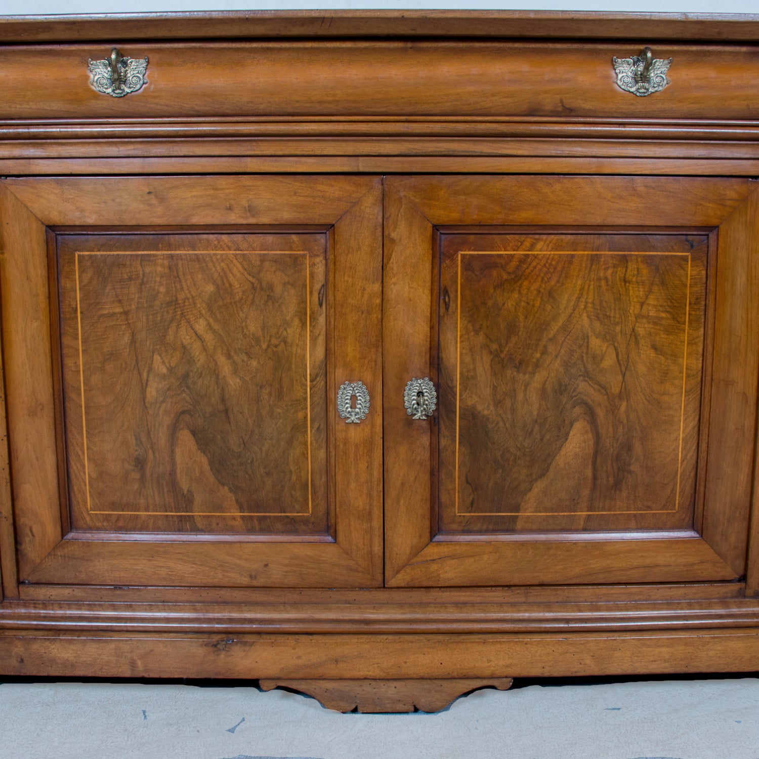 Grand 19th Century French Louis Philippe Period Cherrywood Lyonnaise Enfilade Buffet