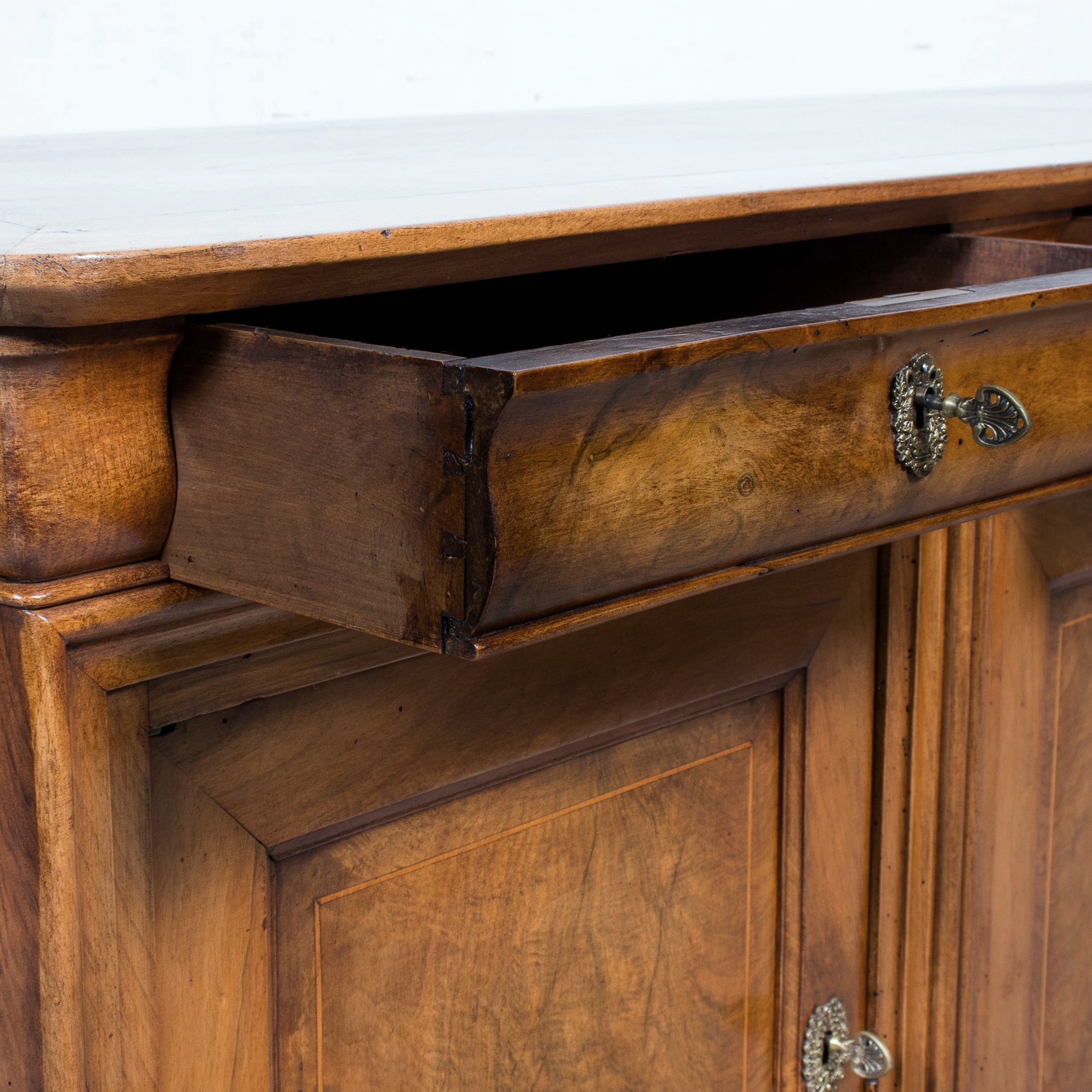 Grand 19th Century French Louis Philippe Period Cherrywood Lyonnaise Enfilade Buffet