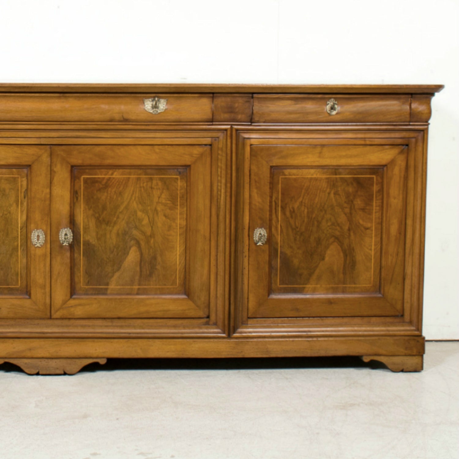 Grand 19th Century French Louis Philippe Period Cherrywood Lyonnaise Enfilade Buffet