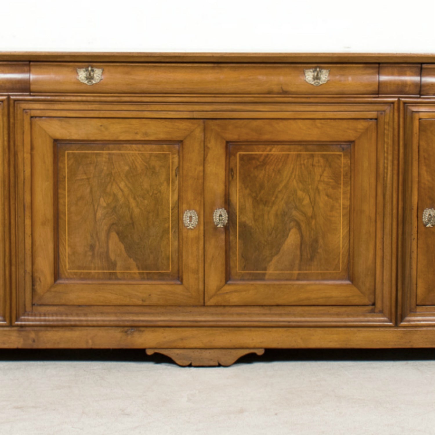 Grand 19th Century French Louis Philippe Period Cherrywood Lyonnaise Enfilade Buffet