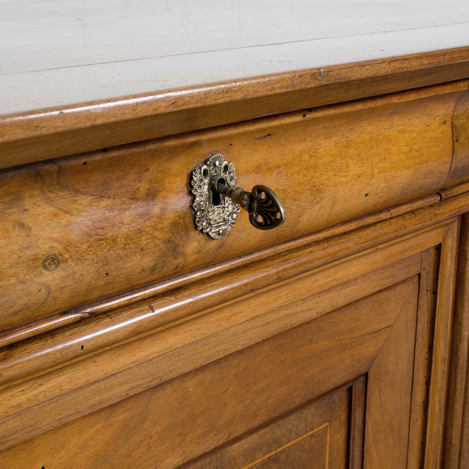 Grand 19th Century French Louis Philippe Period Cherrywood Lyonnaise Enfilade Buffet