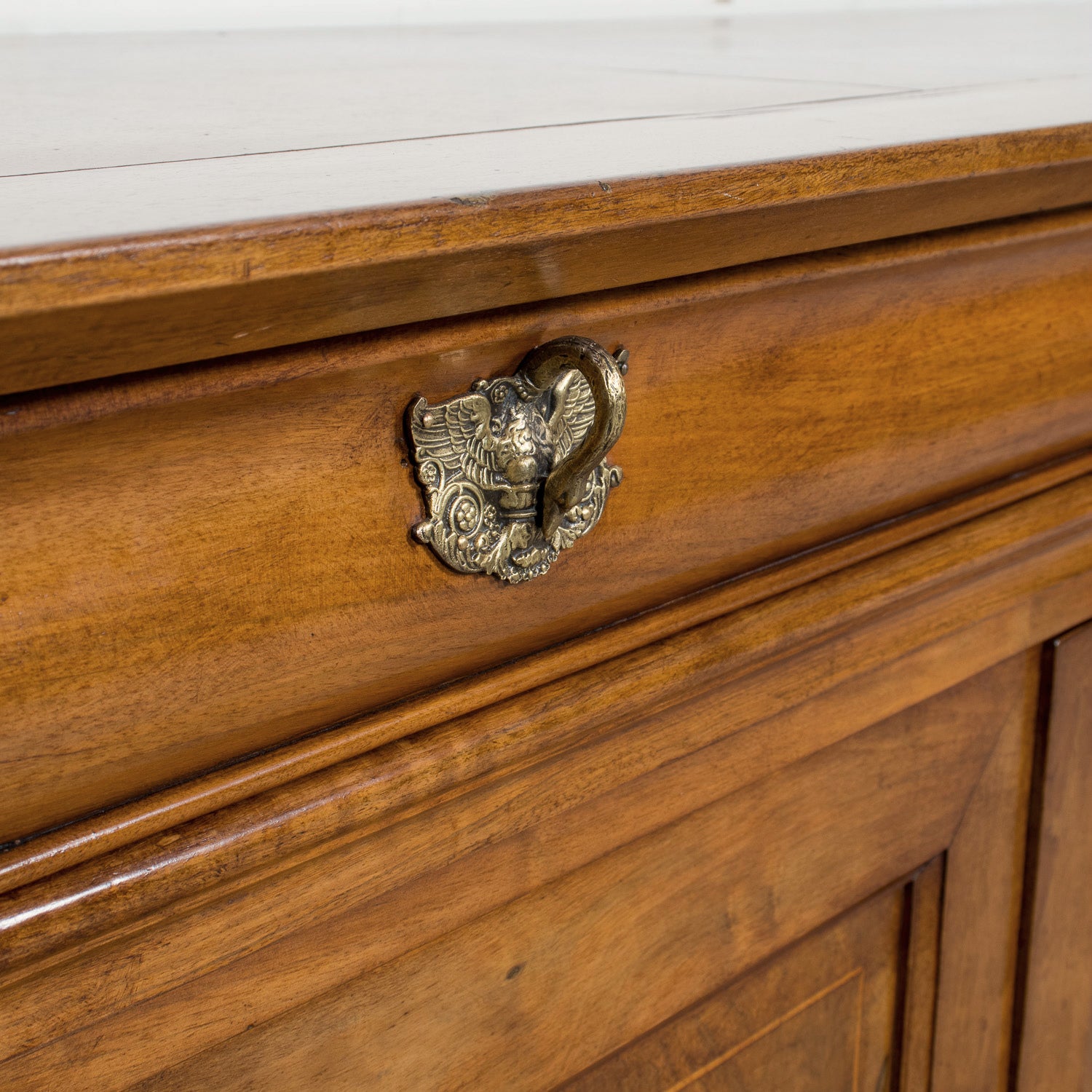 Grand 19th Century French Louis Philippe Period Cherrywood Lyonnaise Enfilade Buffet