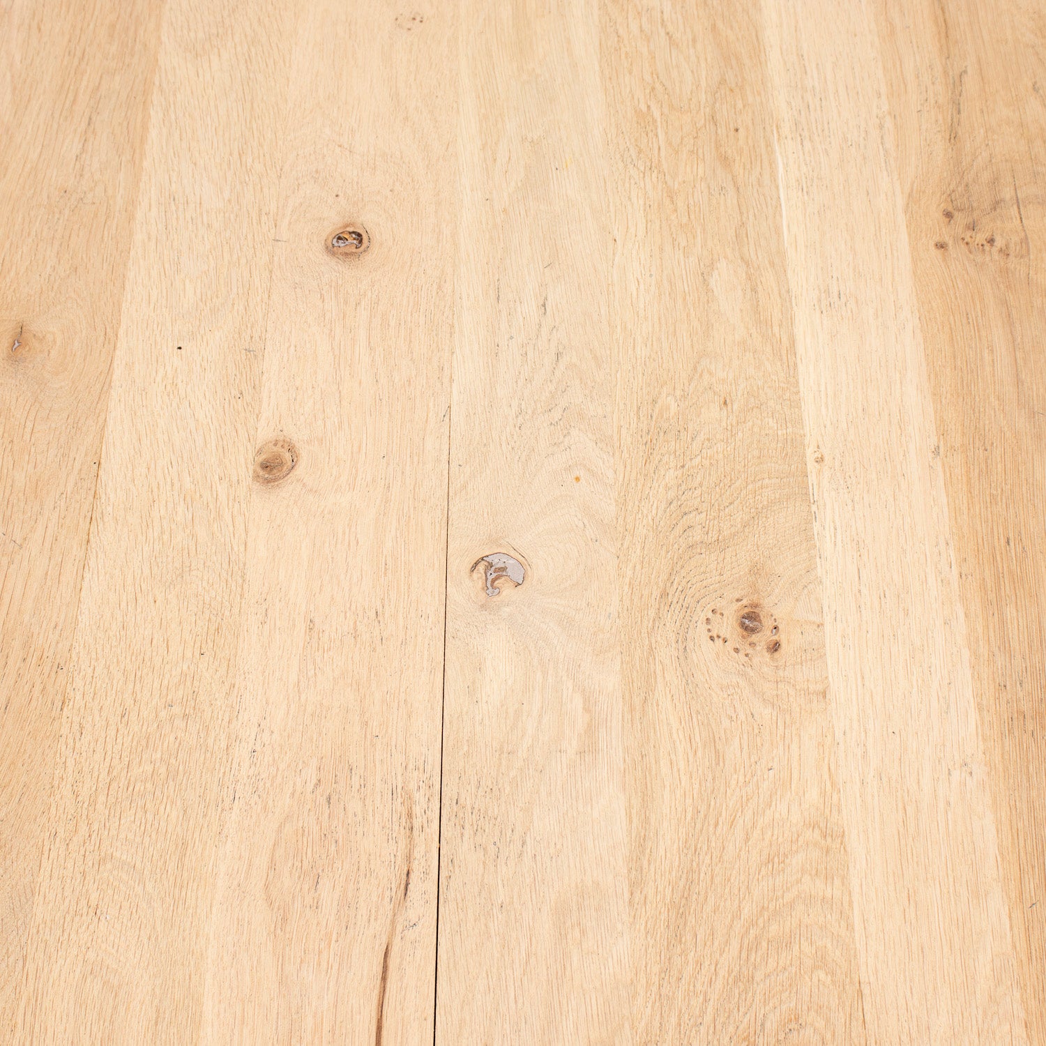 19th Century French Provençal Bleached White Oak Dining Table with Decorative Iron Base