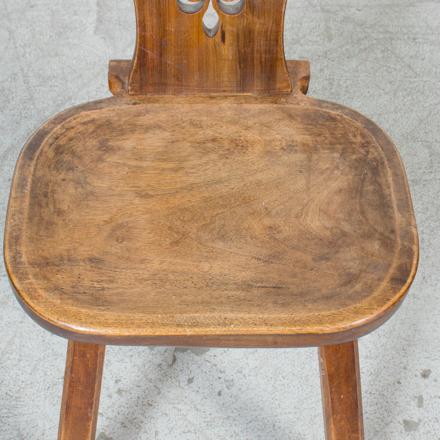 Four 19th Century Hand Carved French Alsatian Side Chairs, Sold Separately