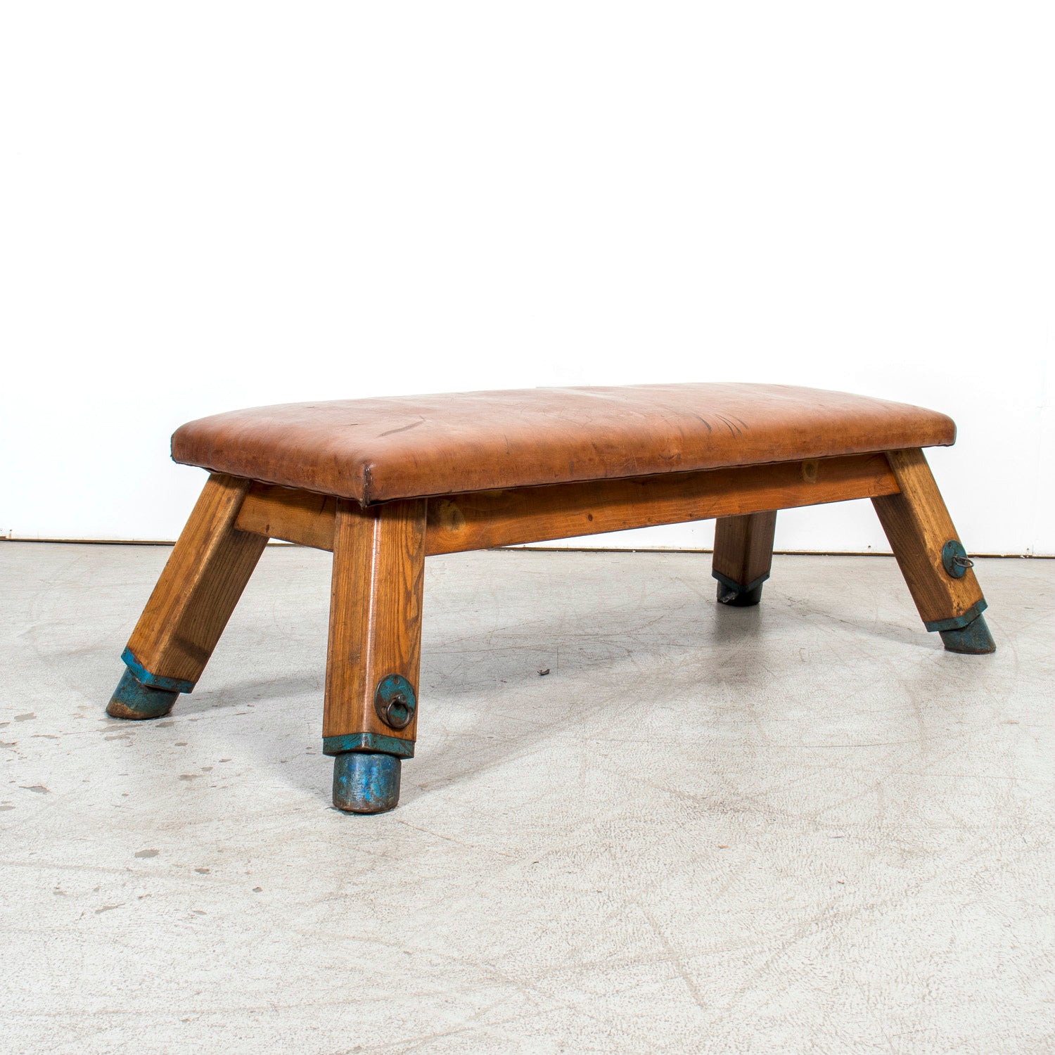 Vintage 1950s Central European Pommel Horse Bench