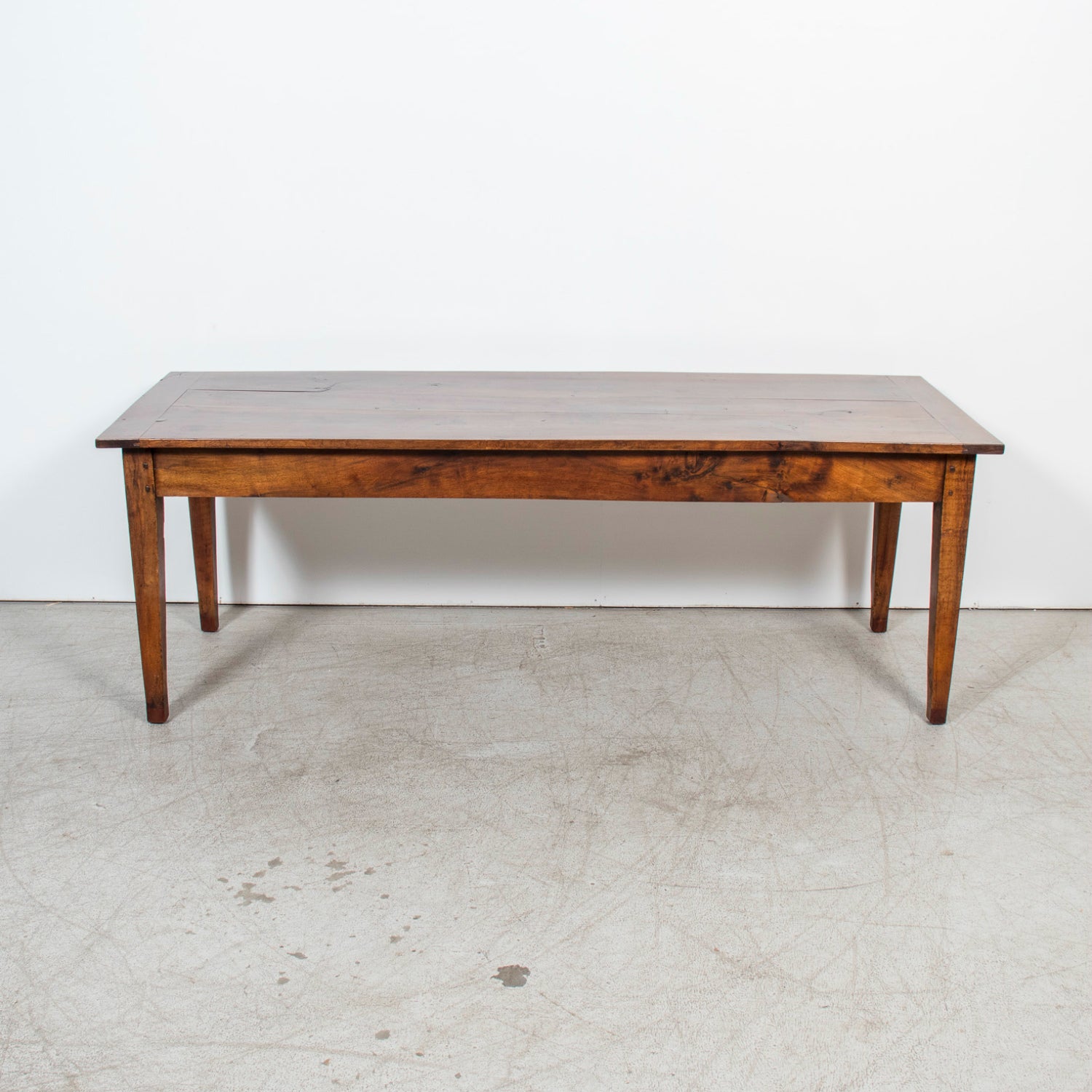 18th Century French Louis XVI Period Walnut Farm Table with Drawer