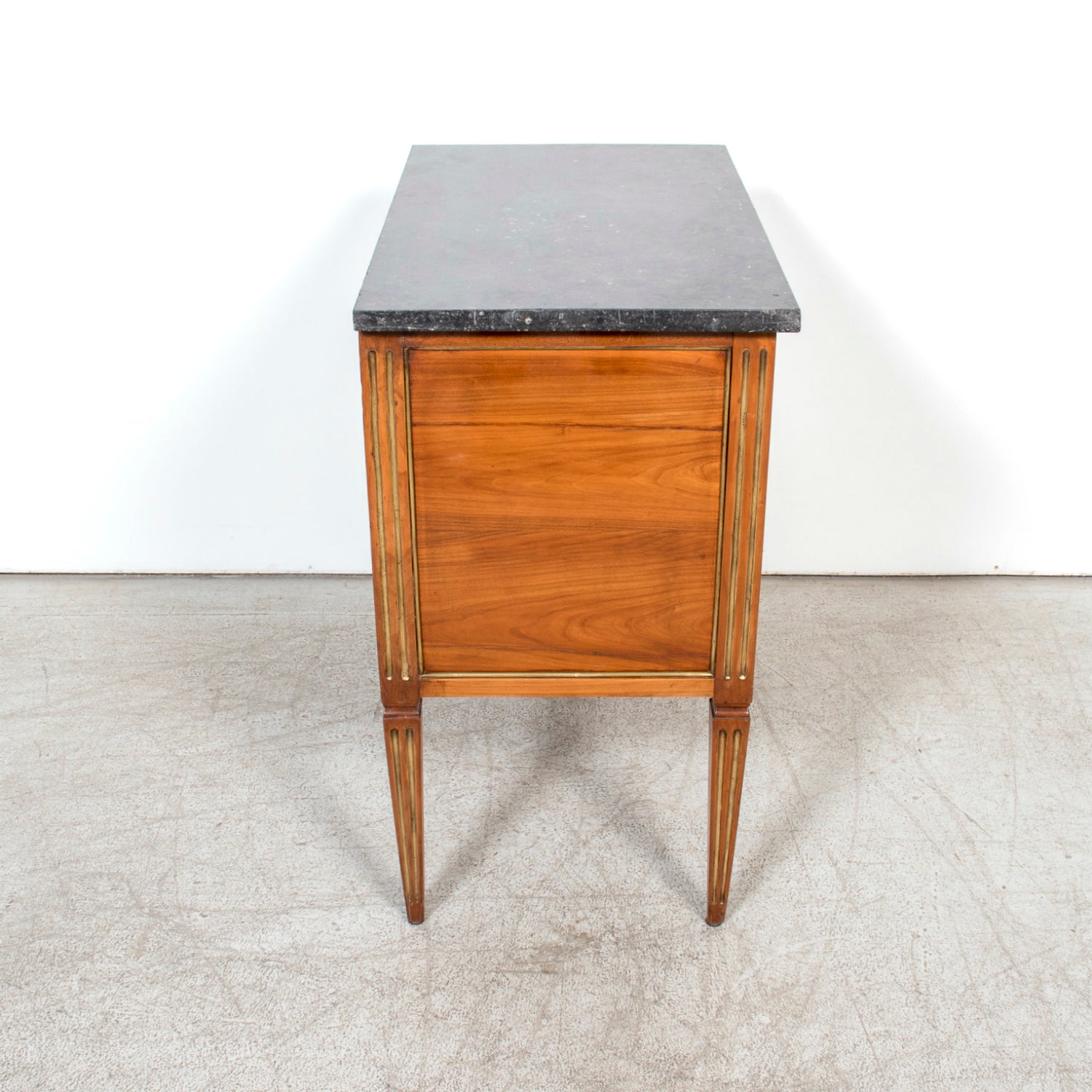 19th Century French Louis XVI Petite Commode with Black Marble Top
