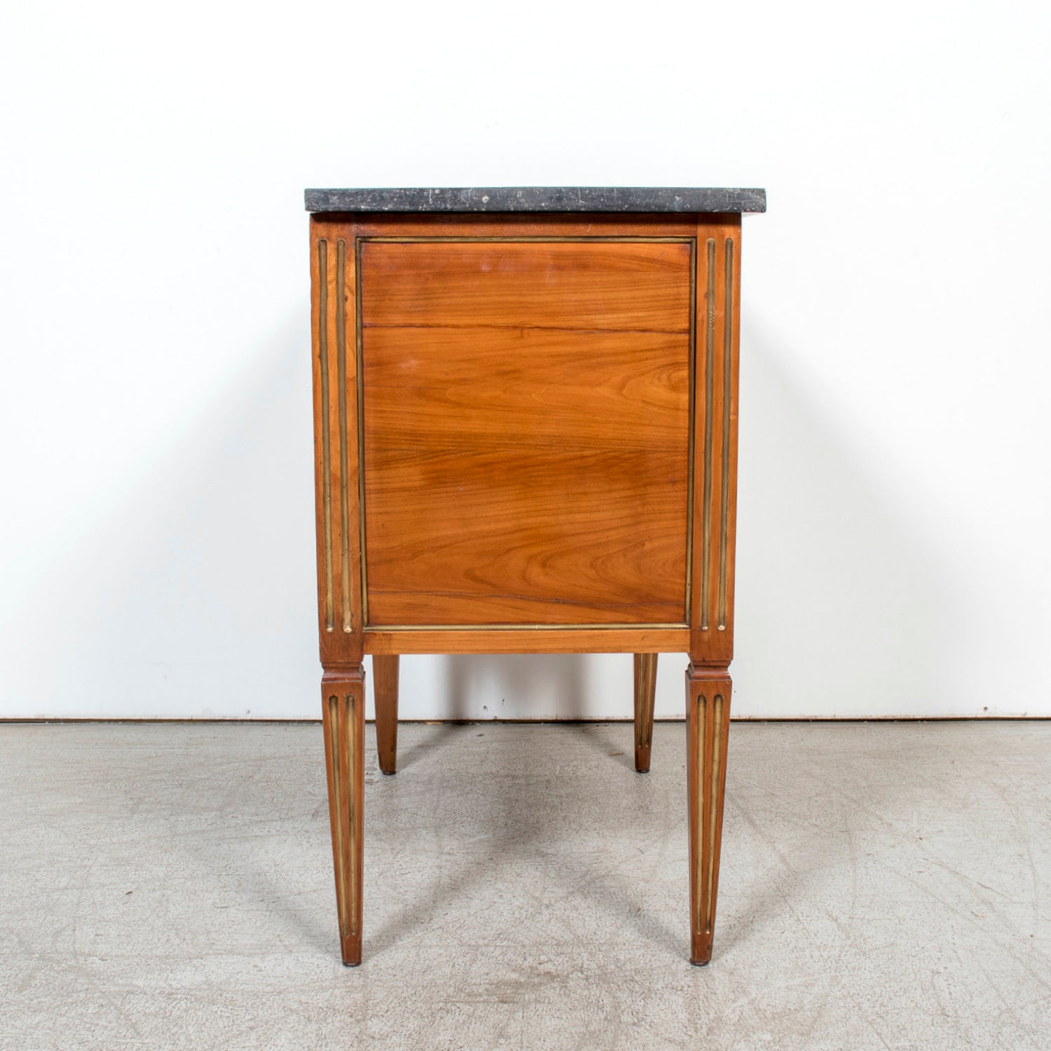 19th Century French Louis XVI Petite Commode with Black Marble Top