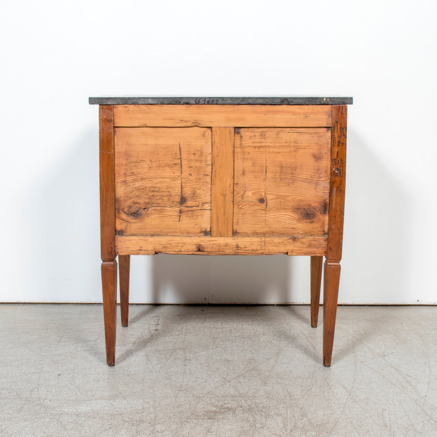 19th Century French Louis XVI Petite Commode with Black Marble Top