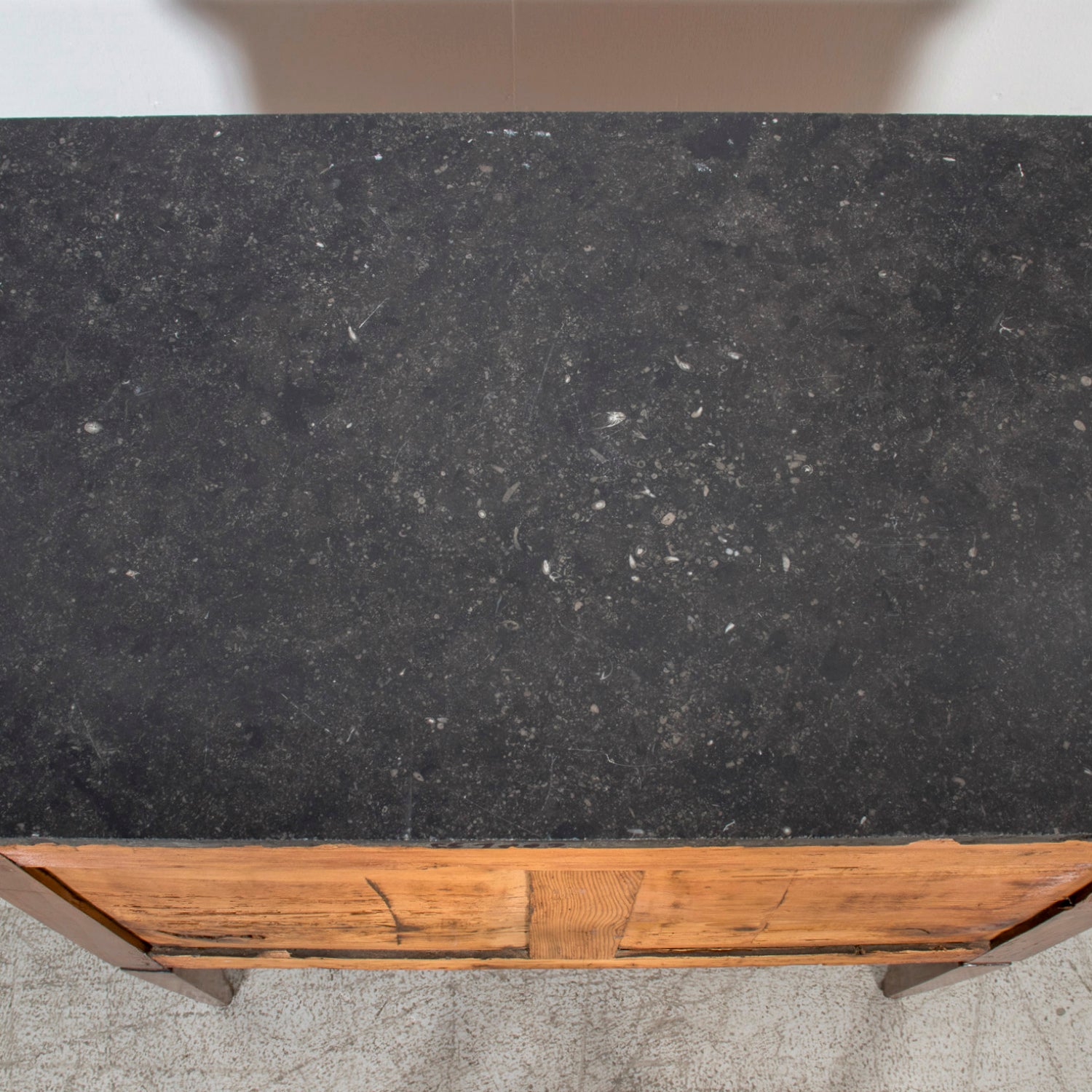 19th Century French Louis XVI Petite Commode with Black Marble Top