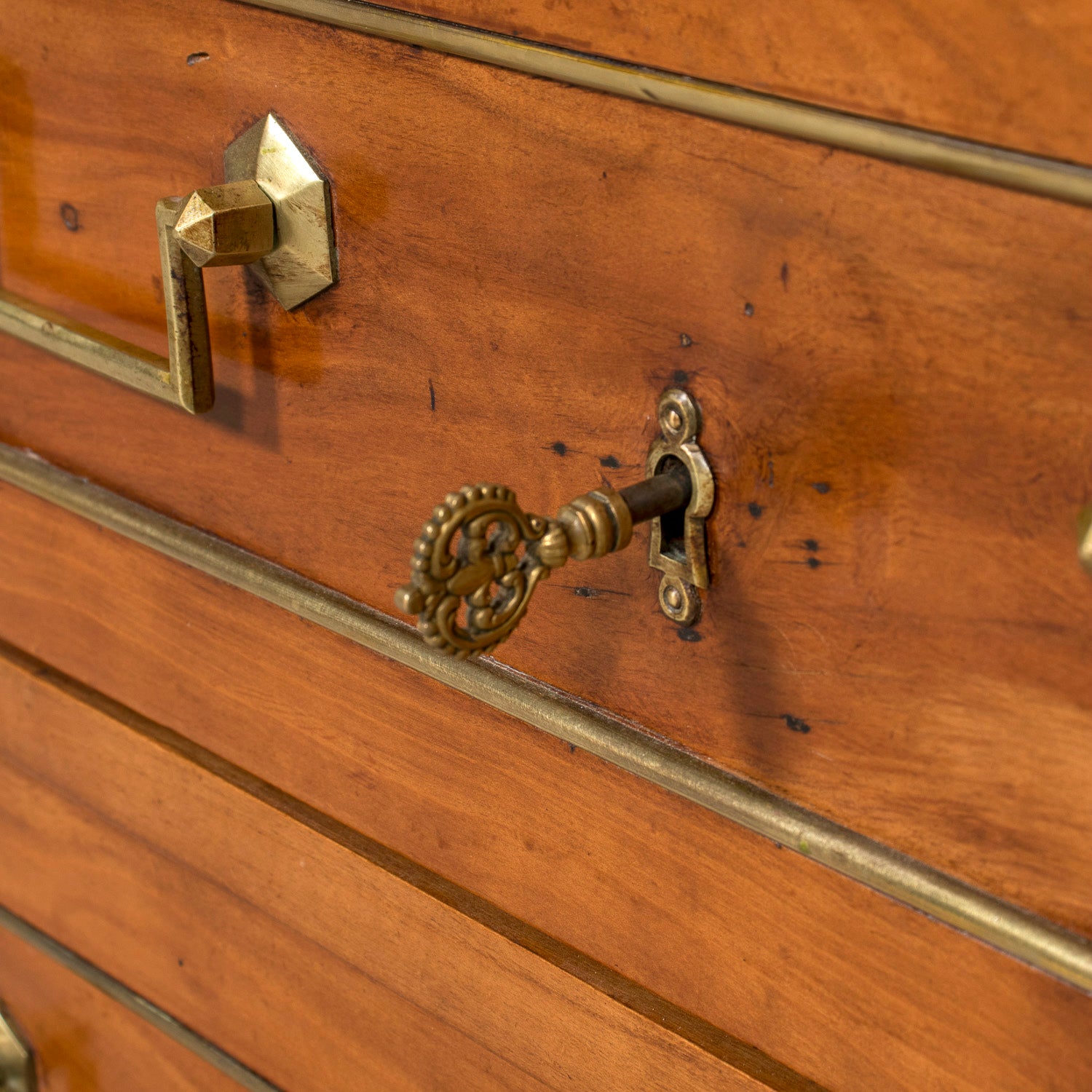 19th Century French Louis XVI Petite Commode with Black Marble Top