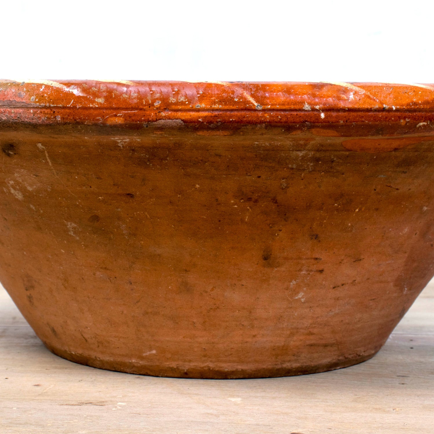 19th Century Portuguese Red Slipware  Bowl with Fish Motifs