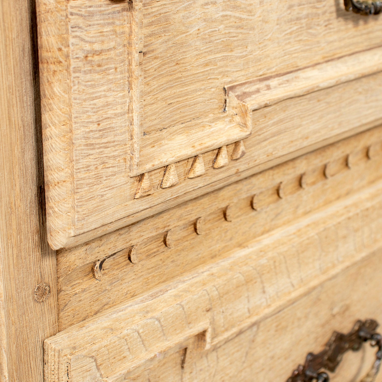 Mid-19th Century French Louis XVI Style Bleached Oak Neoclassical Commode