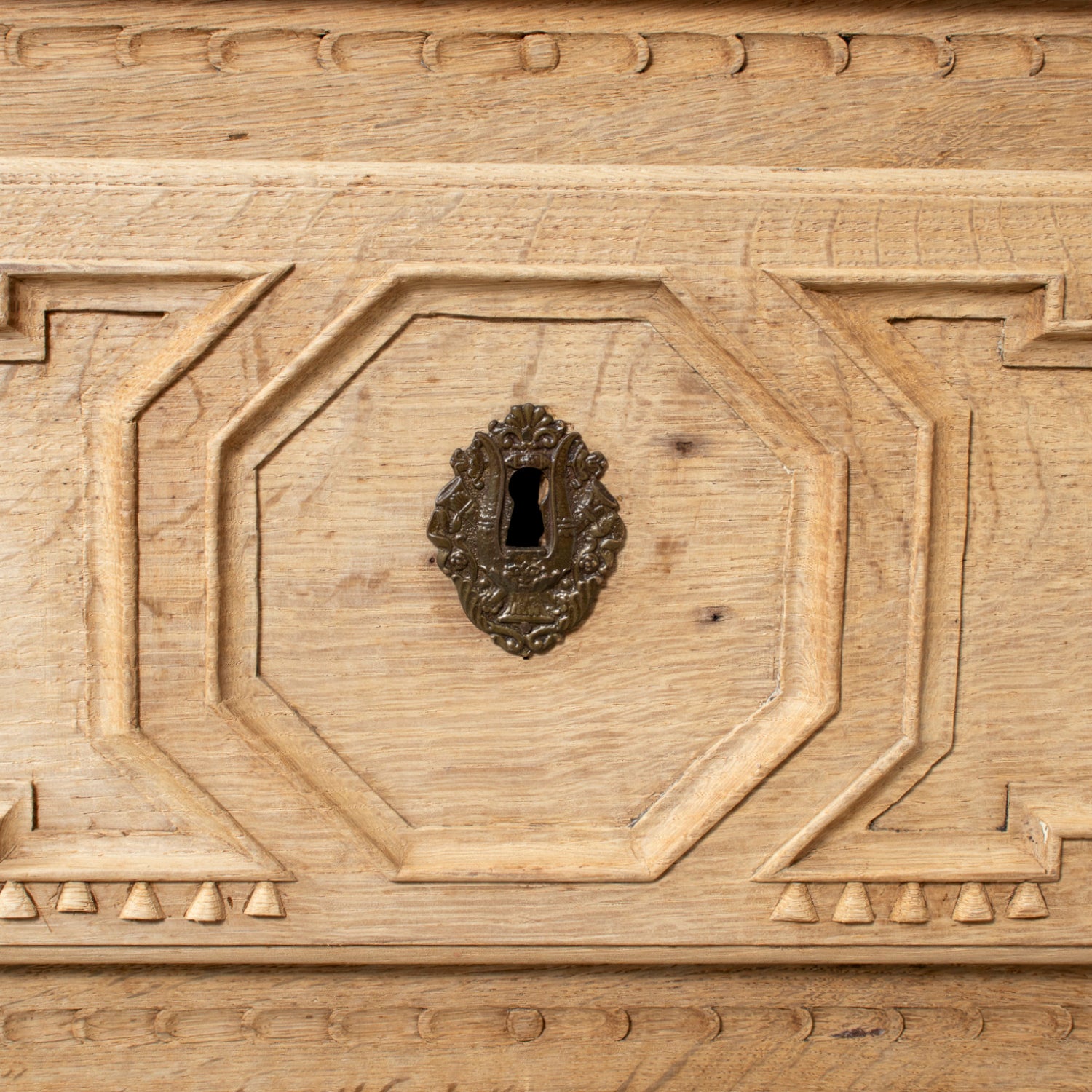 Mid-19th Century French Louis XVI Style Bleached Oak Neoclassical Commode