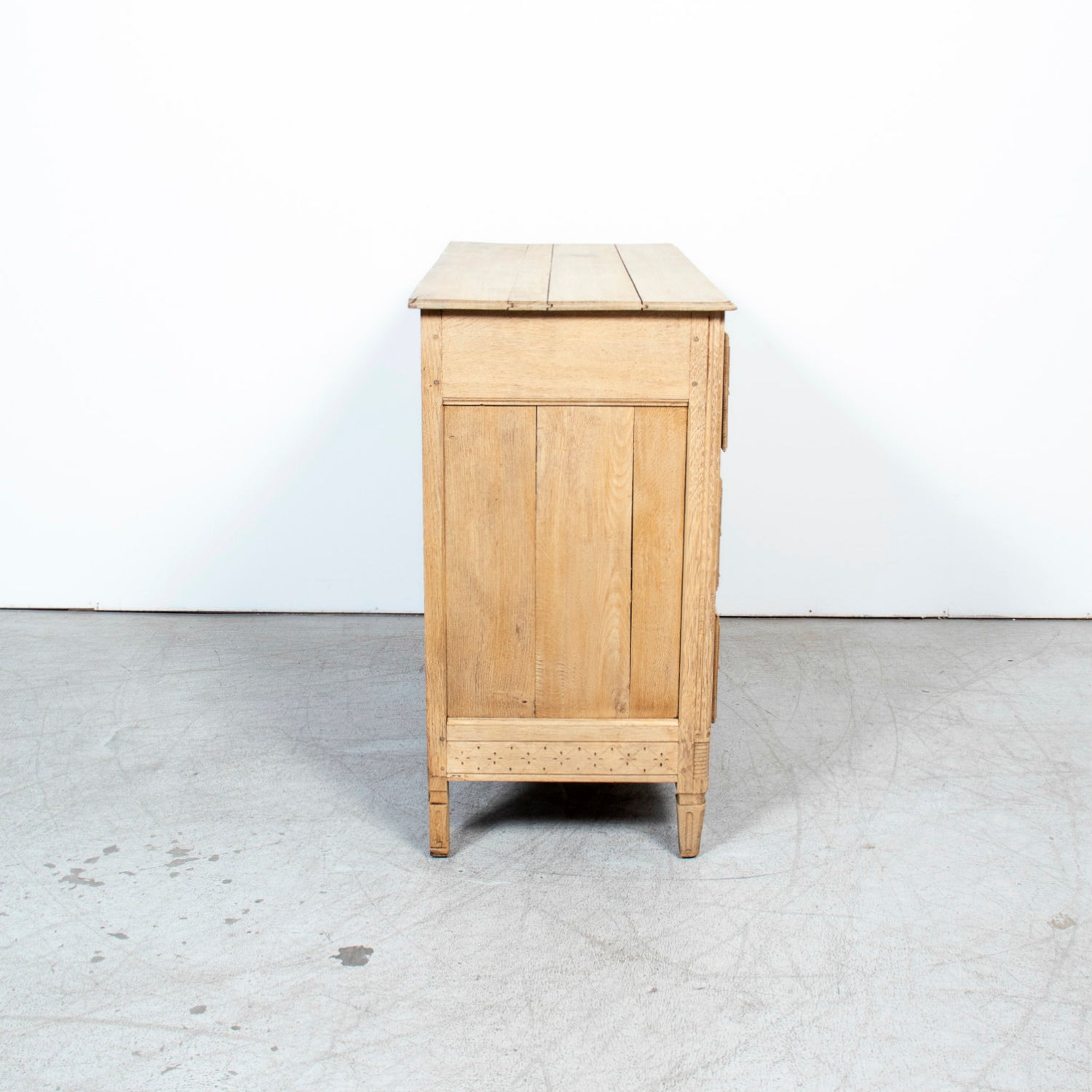 Mid-19th Century French Louis XVI Style Bleached Oak Neoclassical Commode