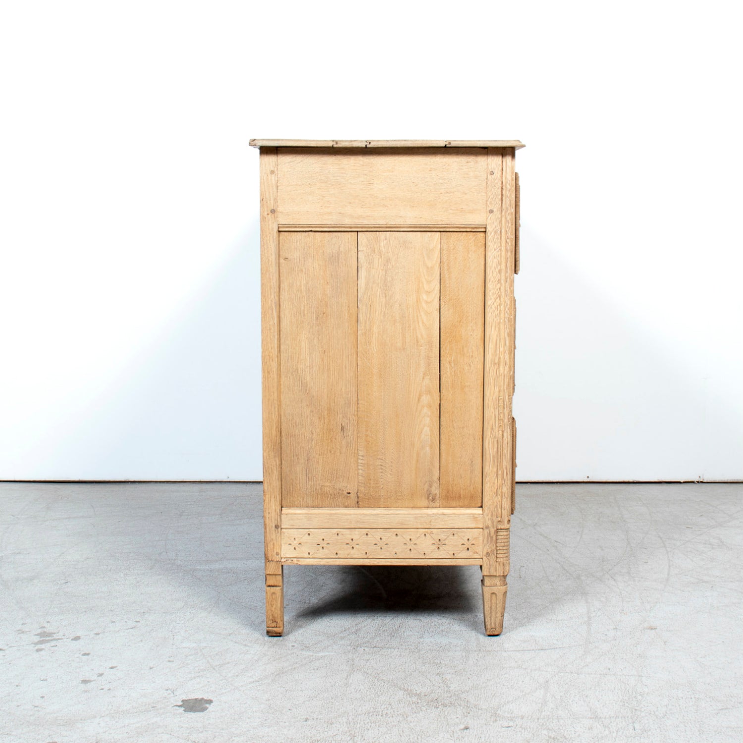 Mid-19th Century French Louis XVI Style Bleached Oak Neoclassical Commode