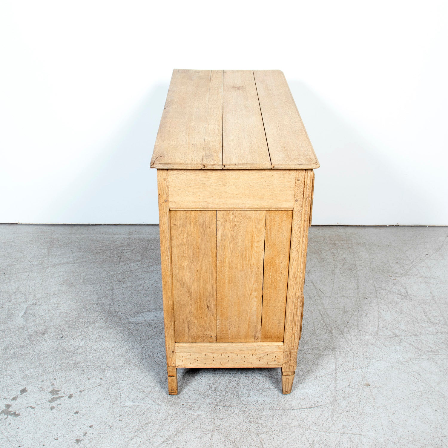 Mid-19th Century French Louis XVI Style Bleached Oak Neoclassical Commode