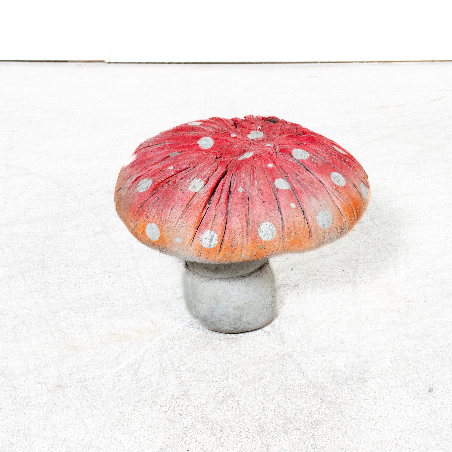 Mid-20th Century French Cast Concrete Mushroom Garden Ornament or Sculpture