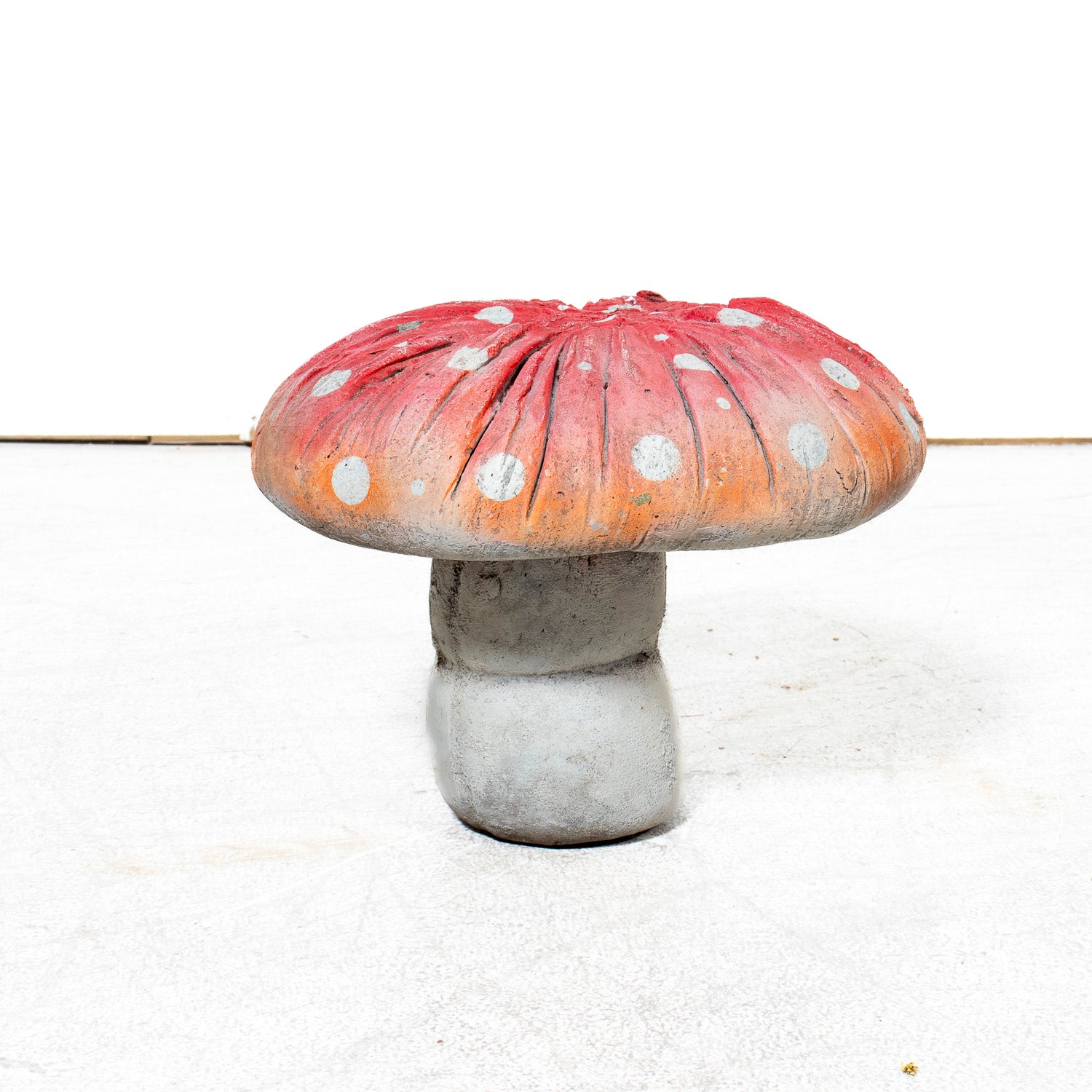 Mid-20th Century French Cast Concrete Mushroom Garden Ornament or Sculpture