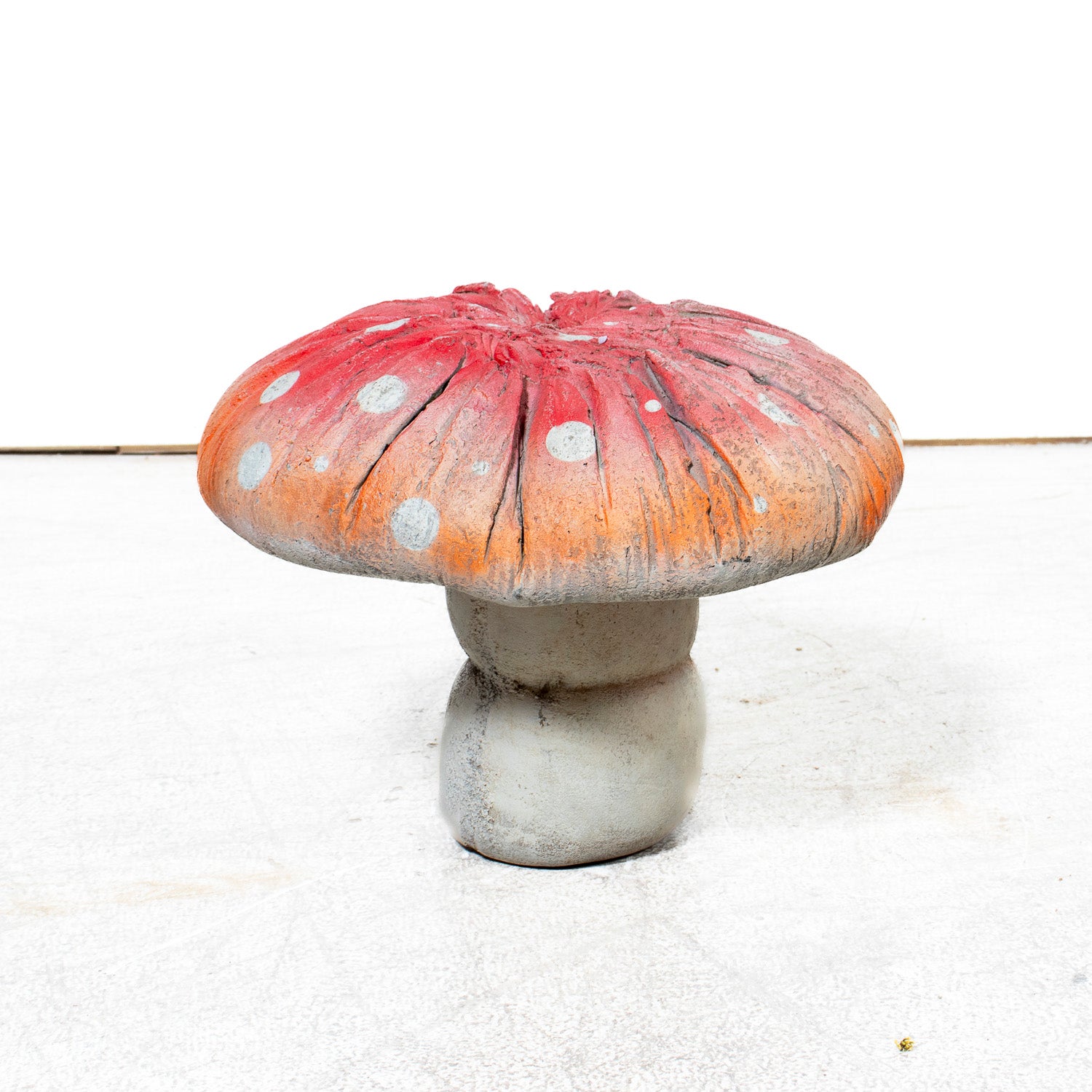 Mid-20th Century French Cast Concrete Mushroom Garden Ornament or Sculpture