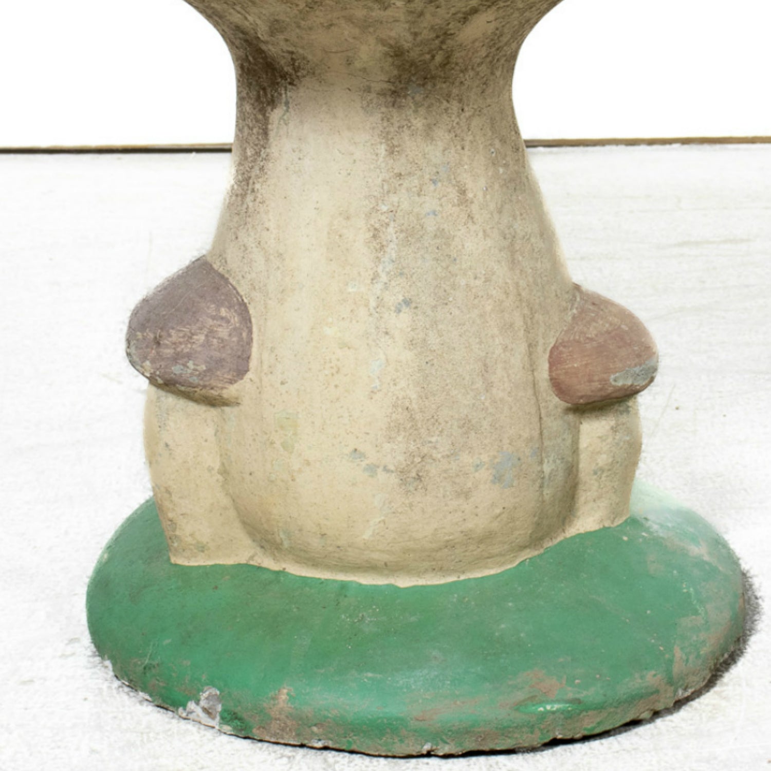Vintage French Cast Concrete Mushroom Garden Seat, Mid-20th Century