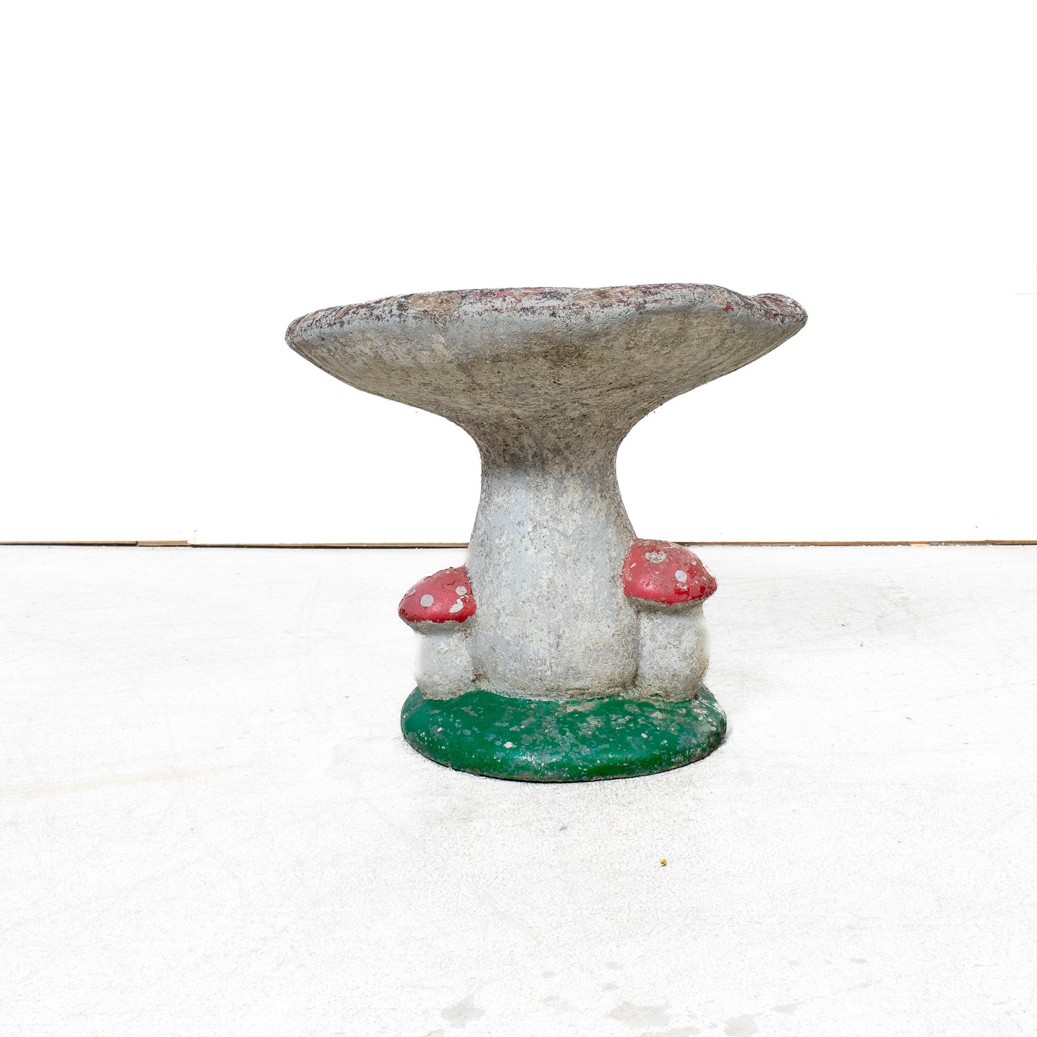 Mid-20th Century French Cast Concrete Mushroom Garden Seat or Stool