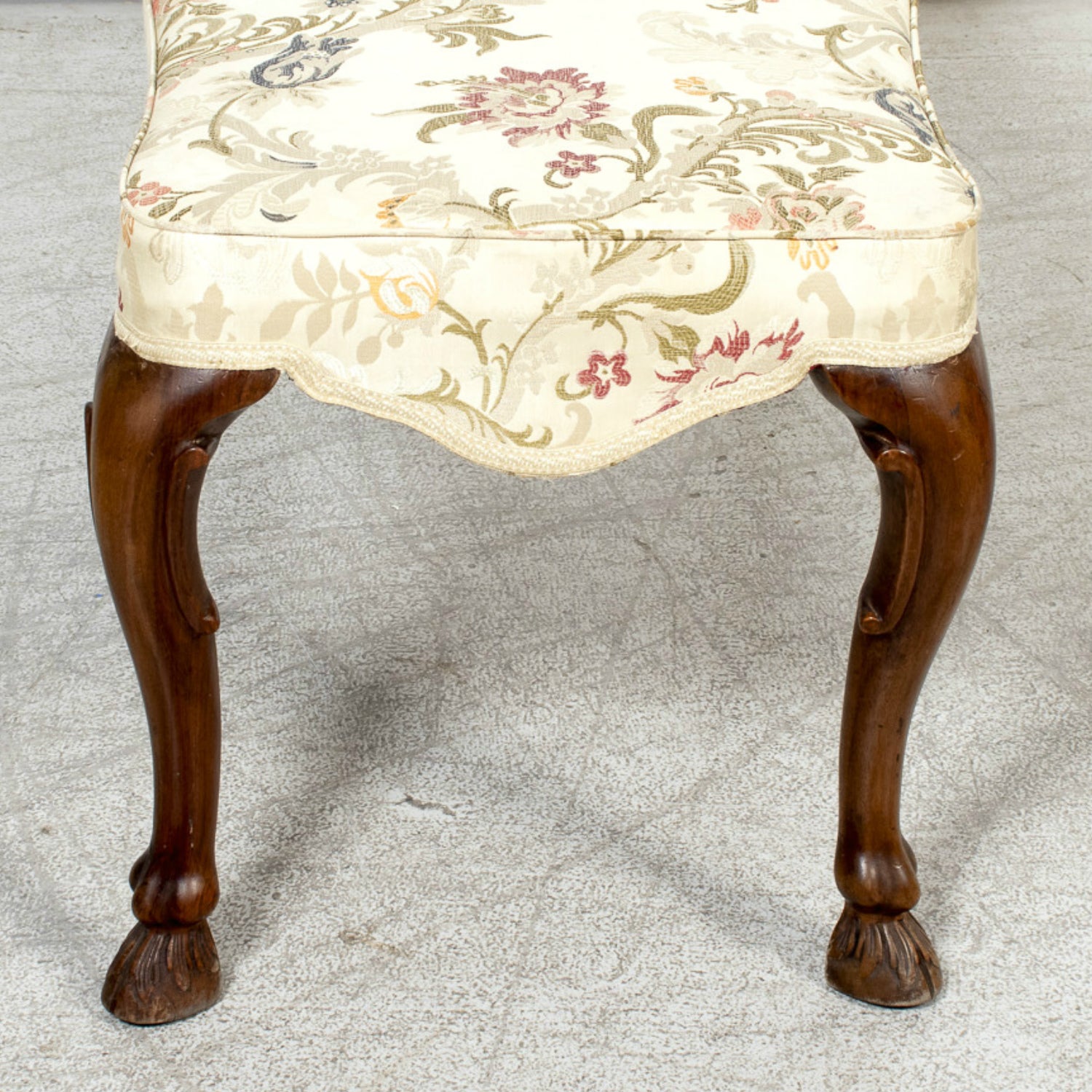 Mid-18th Century French Louis XV Period Carved Walnut Lyonnais Bench