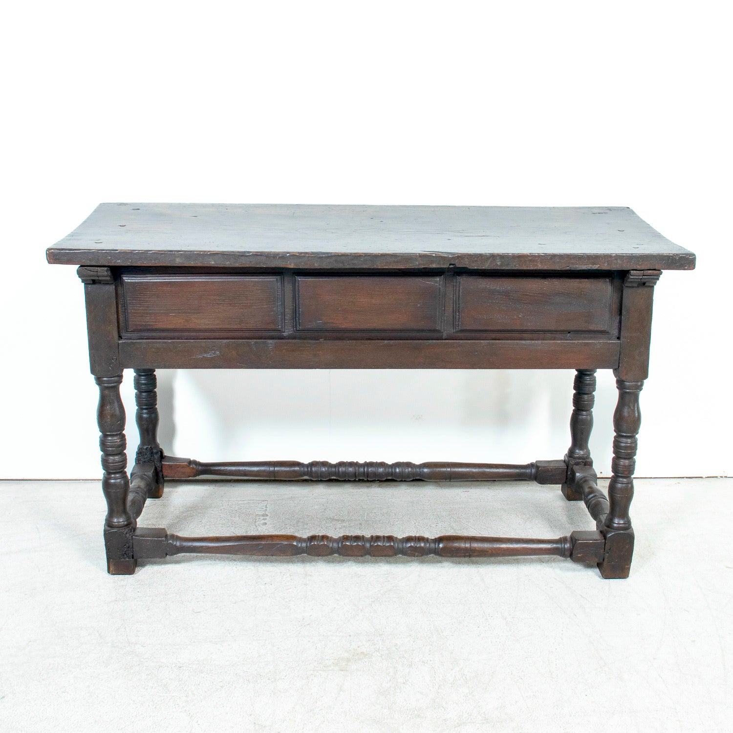Mid-18th Century Primitive Spanish Catalan Walnut Center Table or Table de Milieu