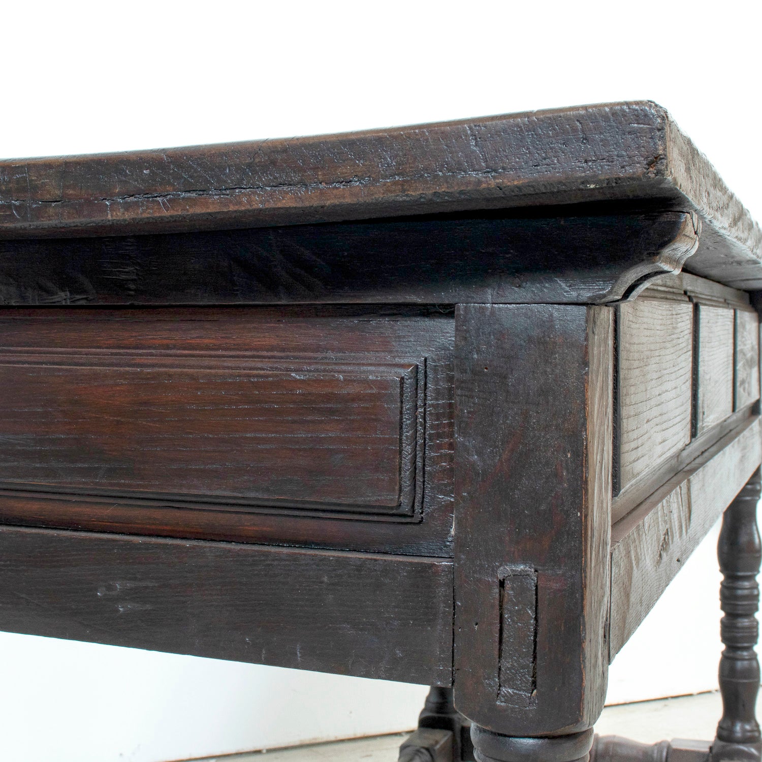 Mid-18th Century Primitive Spanish Catalan Walnut Center Table or Table de Milieu