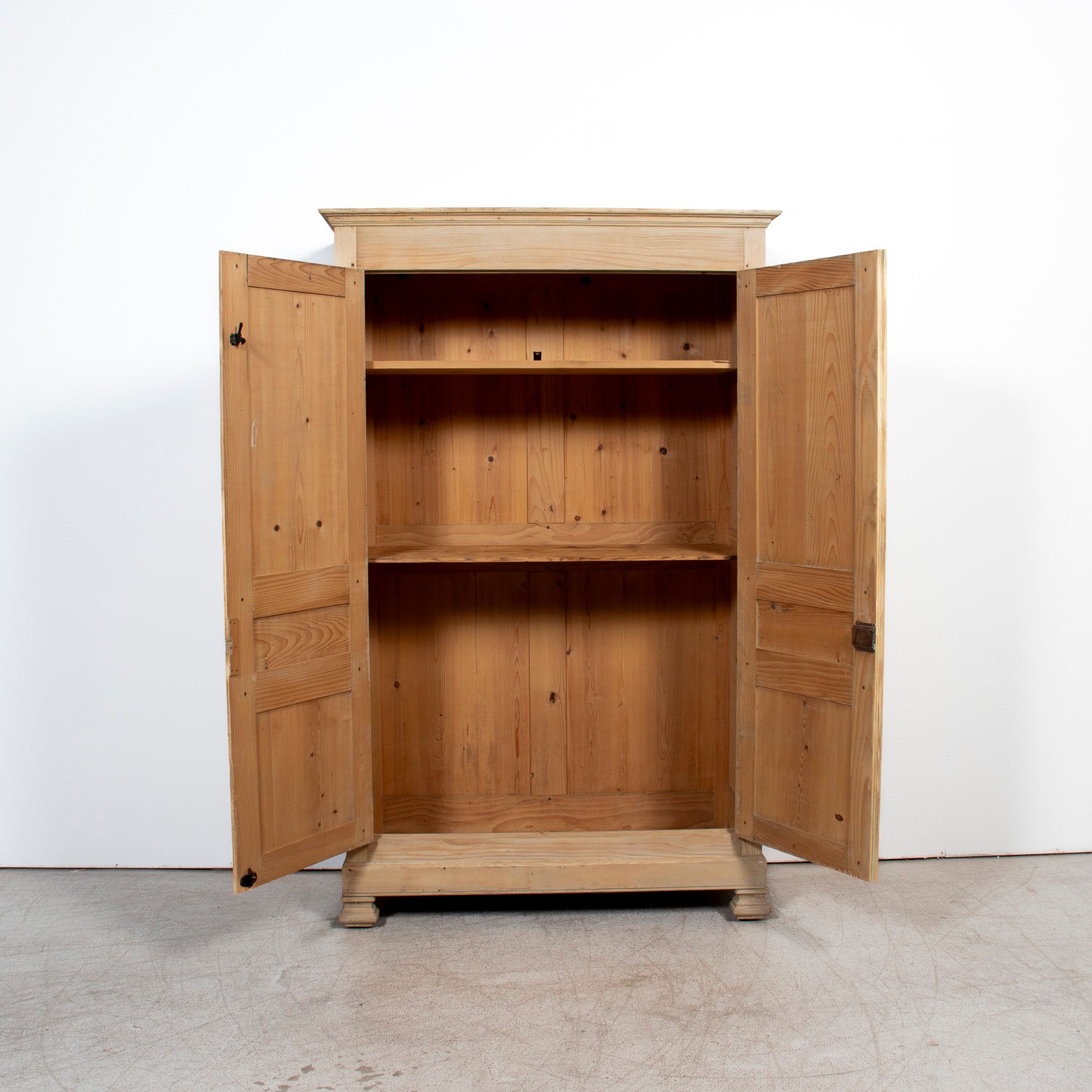 Mid-19th Century Antique French Louis Philippe Period Bleached Pine Armoire