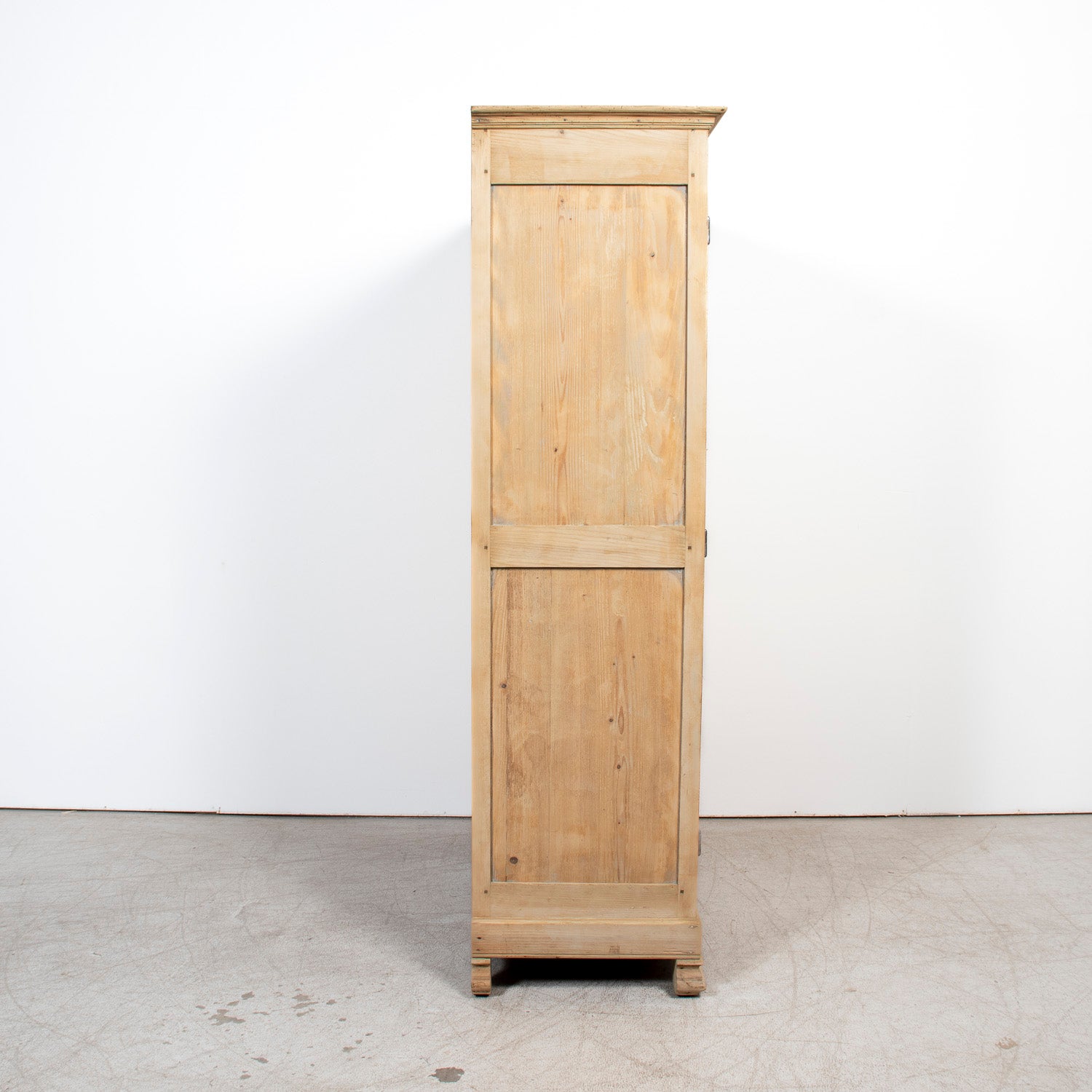 Mid-19th Century Antique French Louis Philippe Period Bleached Pine Armoire